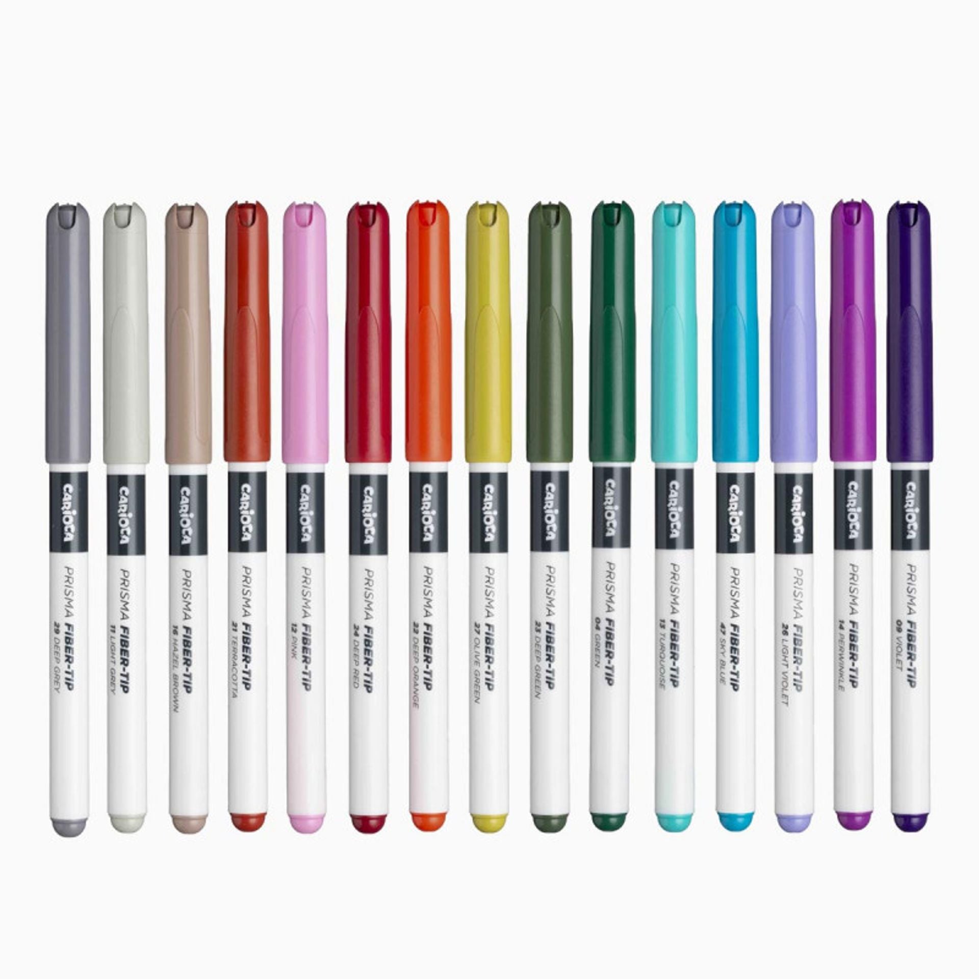 30 pennarelli prisma punta in fibra con scatola rigida