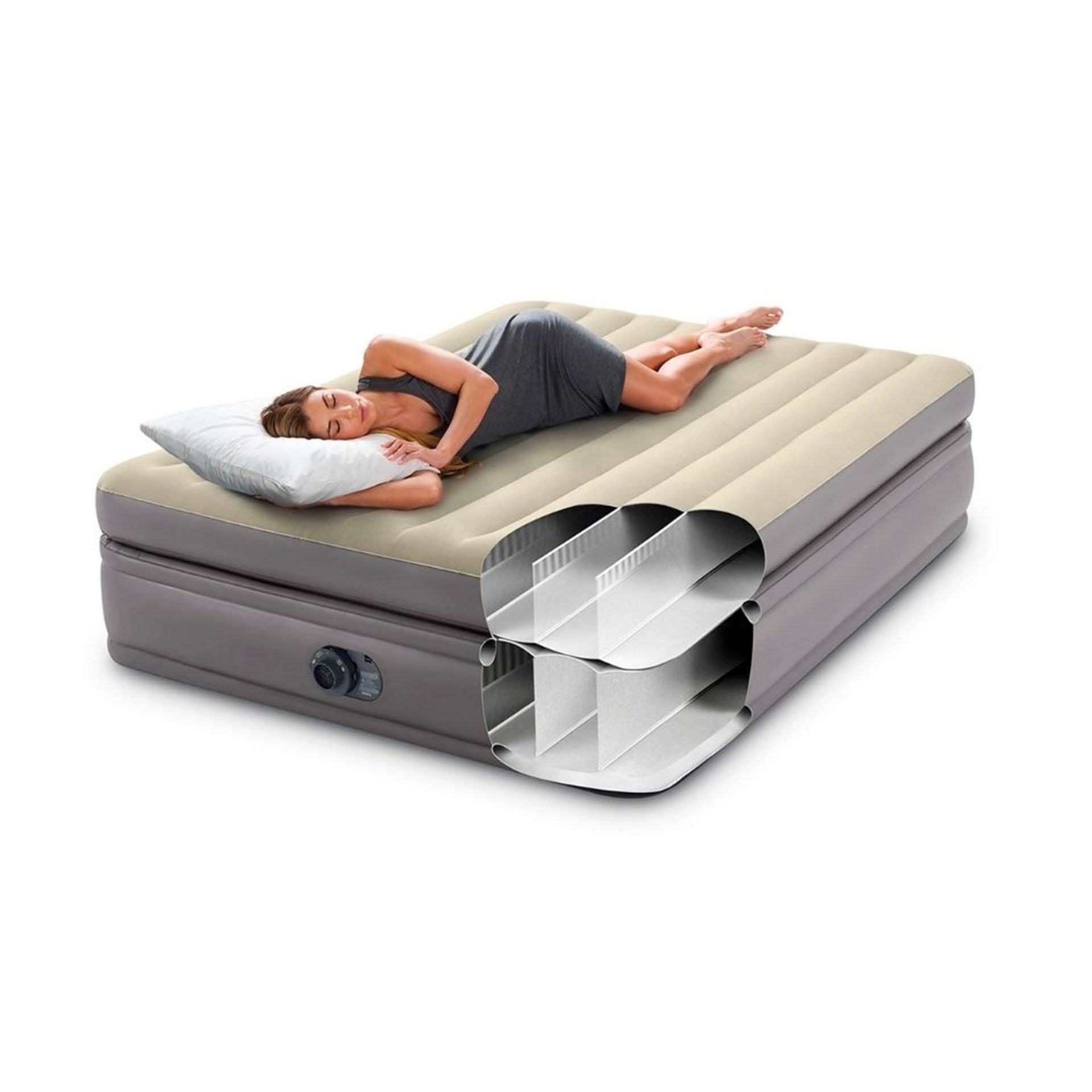 Materasso gonfiabile Dura Beam Prime Comfort - matrimoniale - con pompa elettrica incorporata