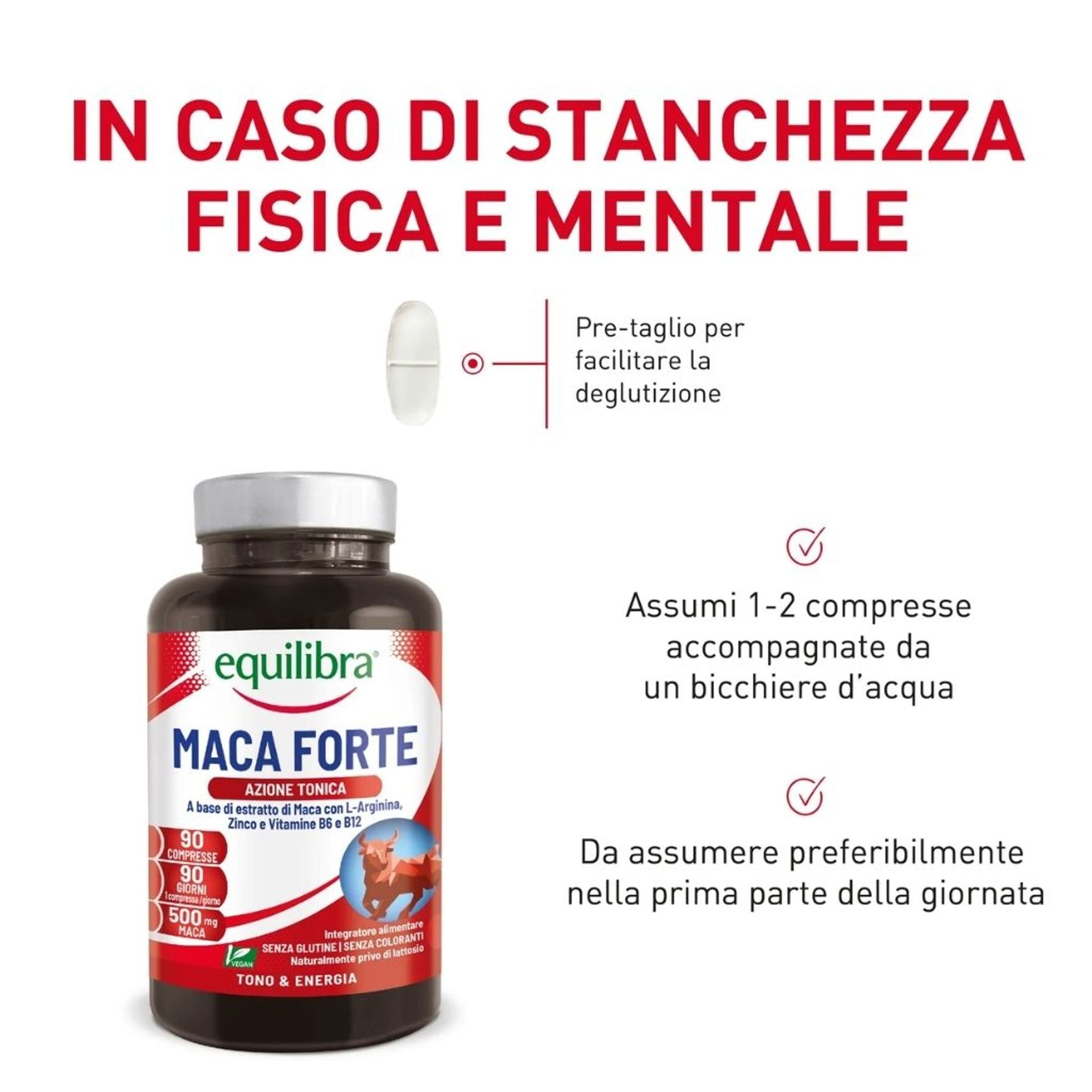 Maca Forte per stanchezza fisica e mentale 90 compresse