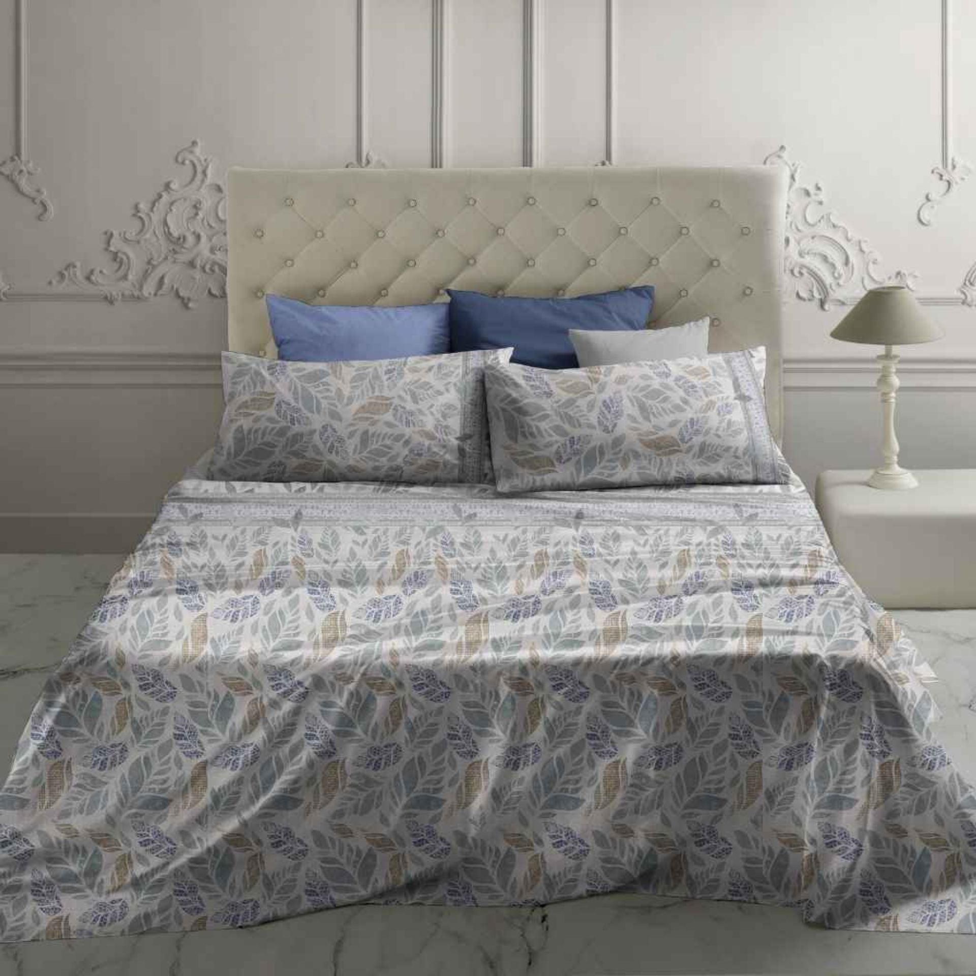 Completo letto matrimoniale maxi Javel 100% percalle di cotone 180 fili