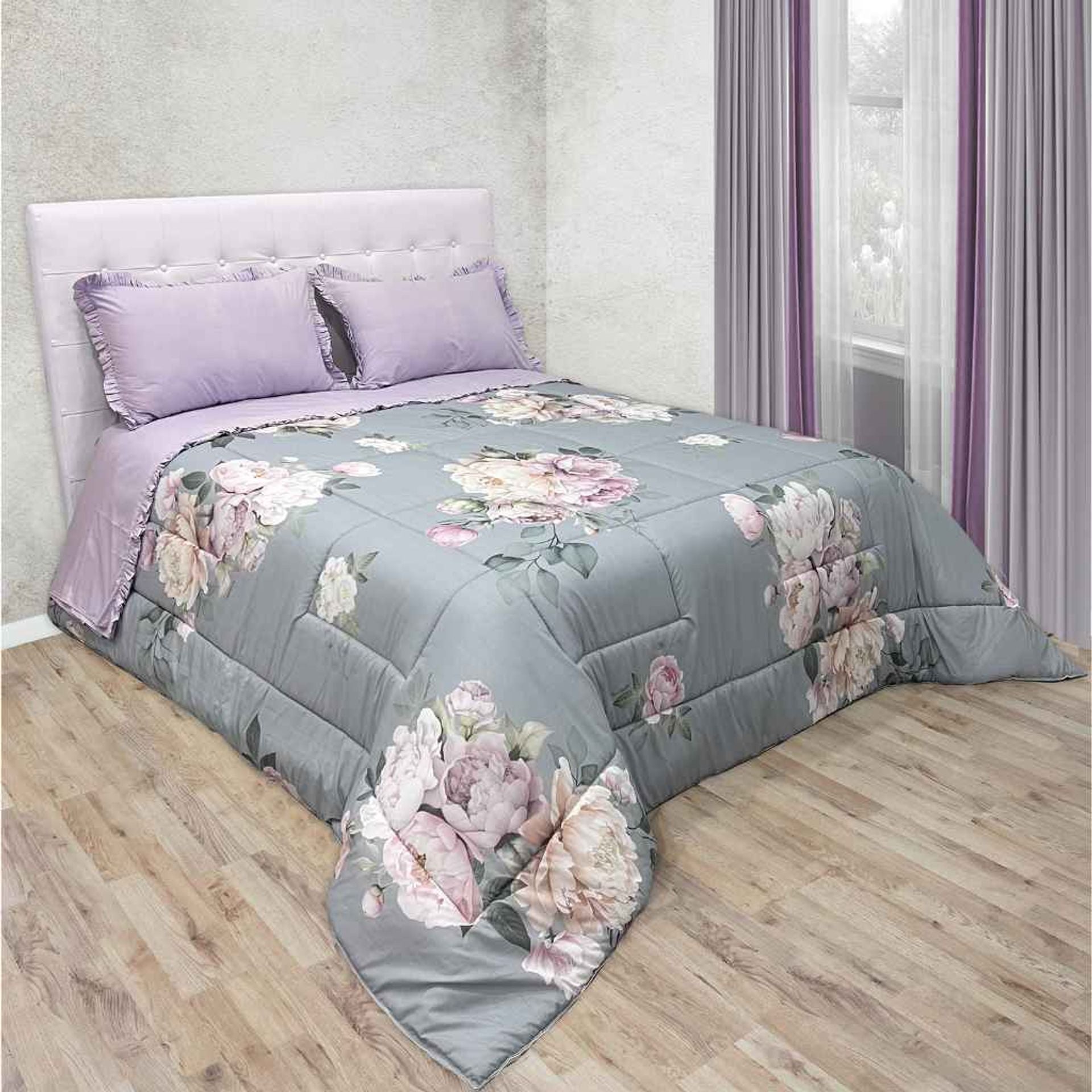 Trapunta matrimoniale Altea in puro cotone made in Italy