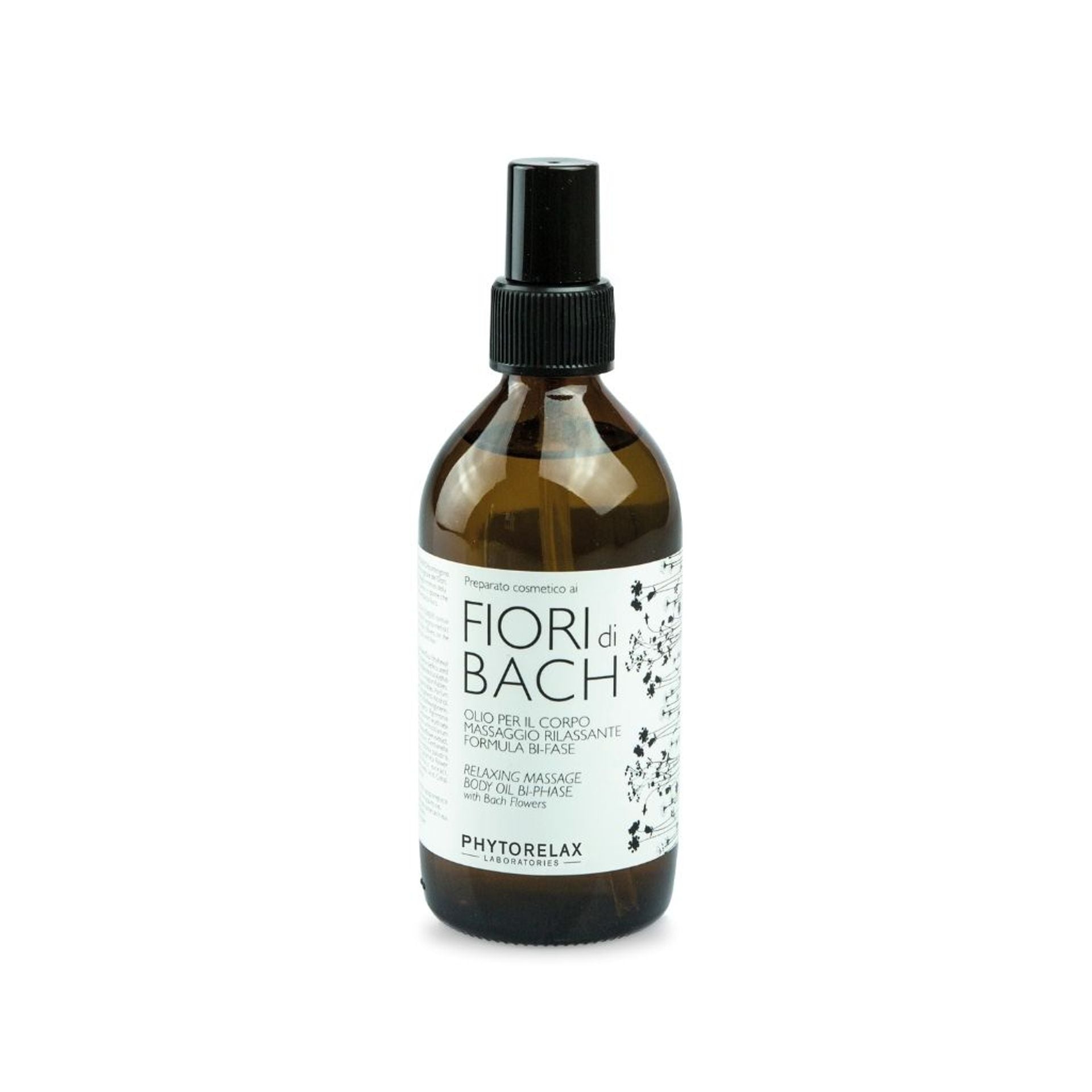 Olio per il corpo massaggio rilassante bi-fase fiori di Bach 200 ml - Vegan