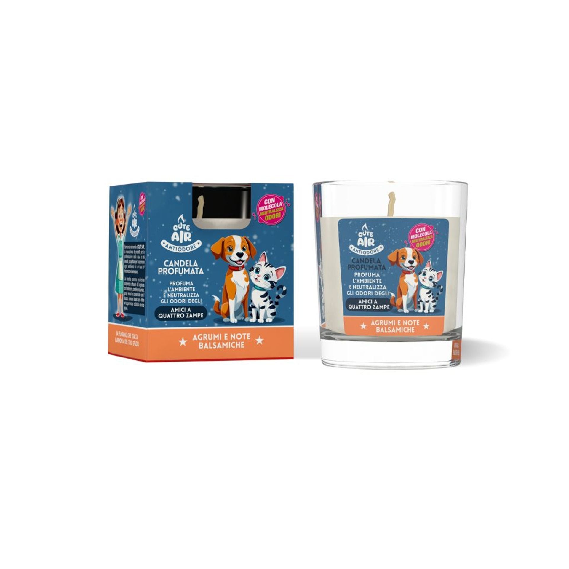 Candela agrumi e note balsamiche 110 gr