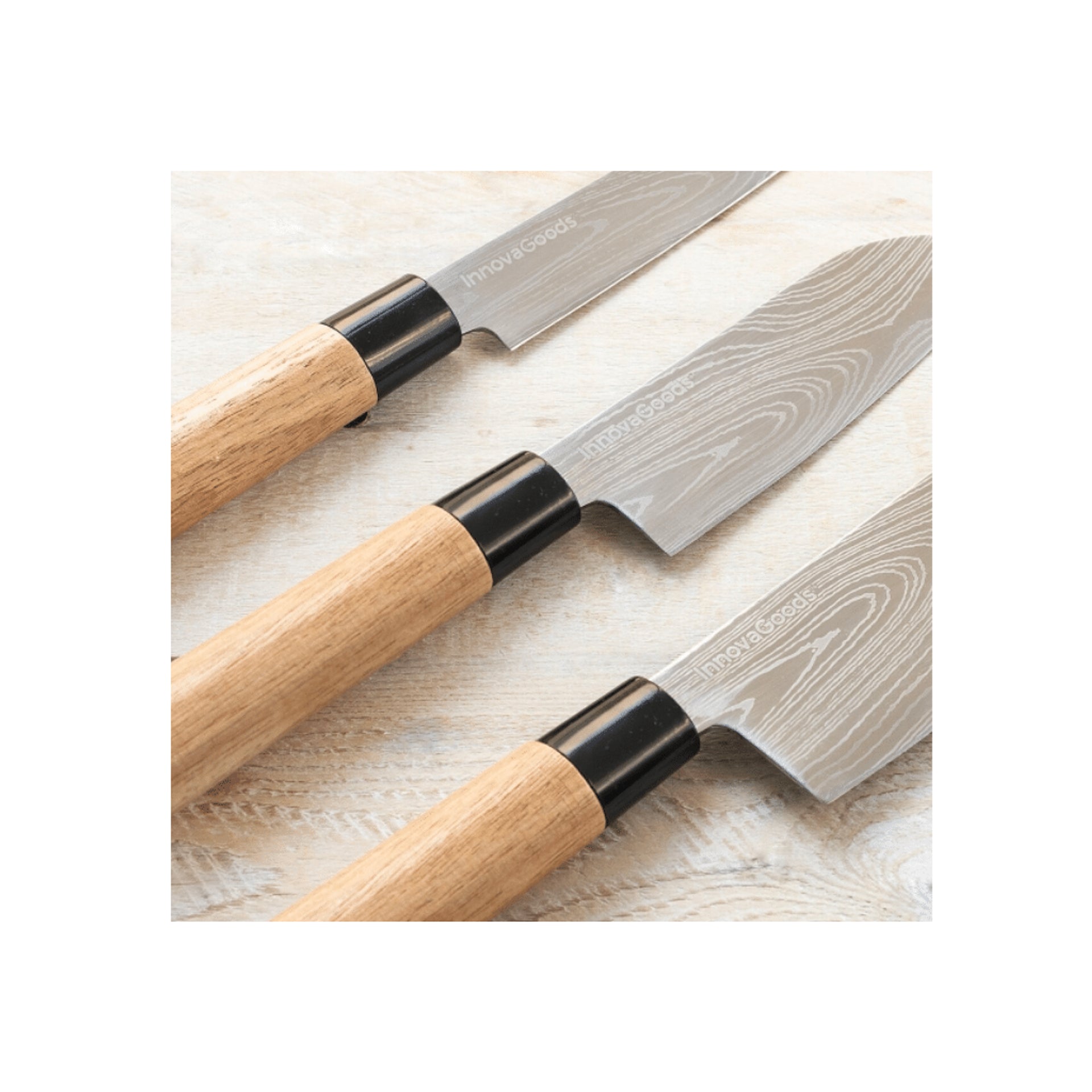 Set di coltelli con custodia di trasporto professionale