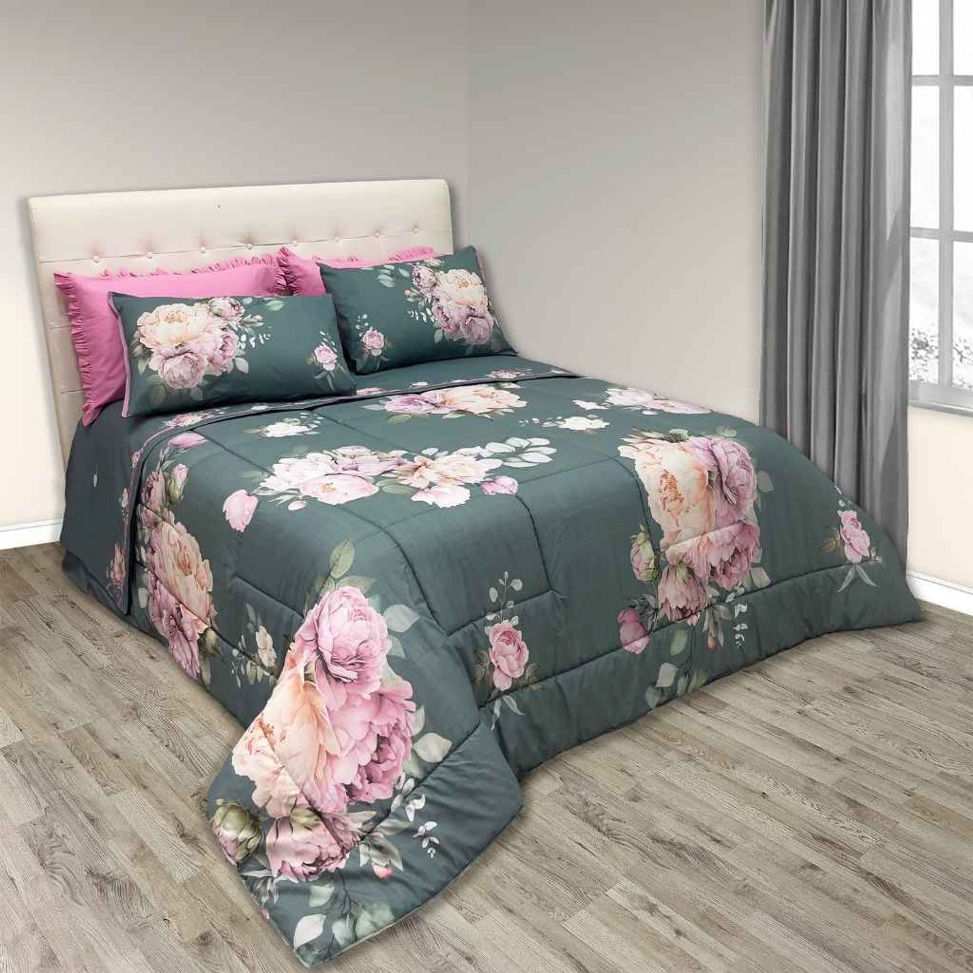 Trapunta matrimoniale Altea in puro cotone made in Italy