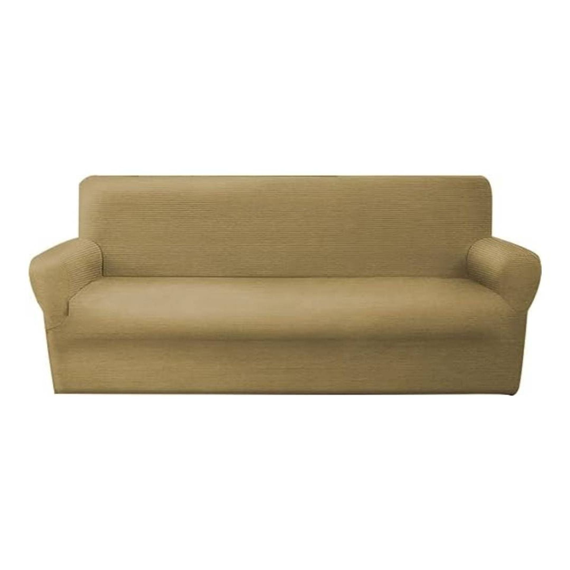 Copridivano Elasticizzato Jacquard con Braccioli Tinta Unita