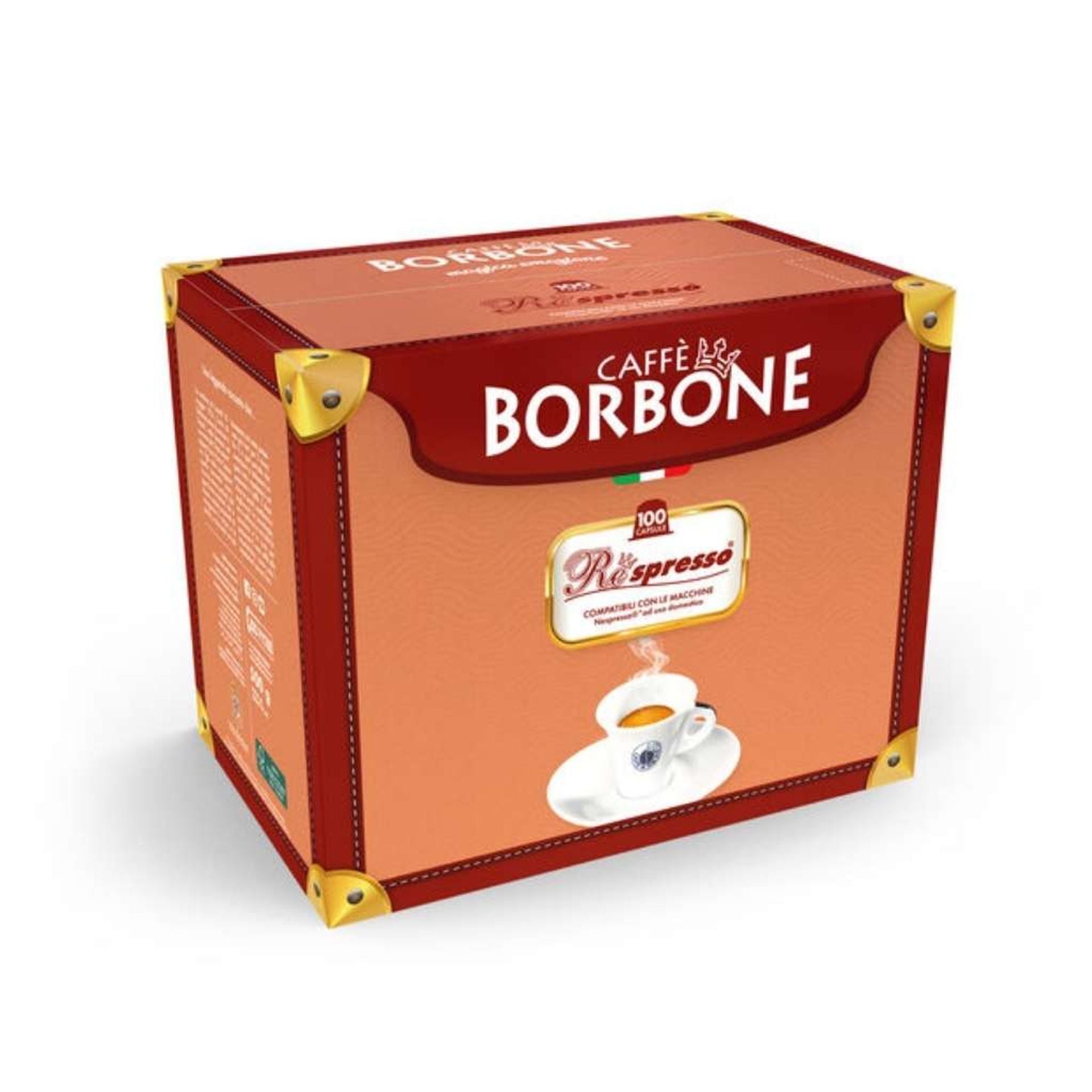box di capsule di caffè borbone respresso miscela rossa
