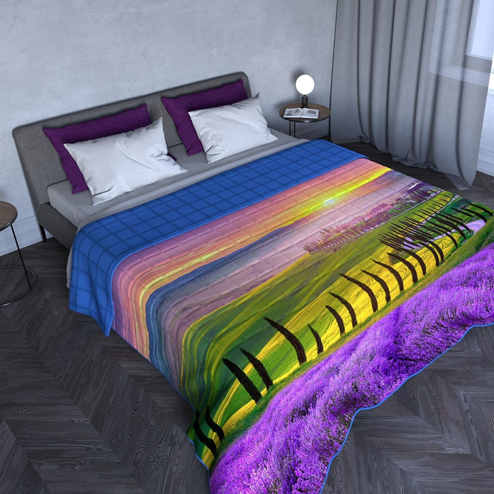 Copriletto con stampa digitale