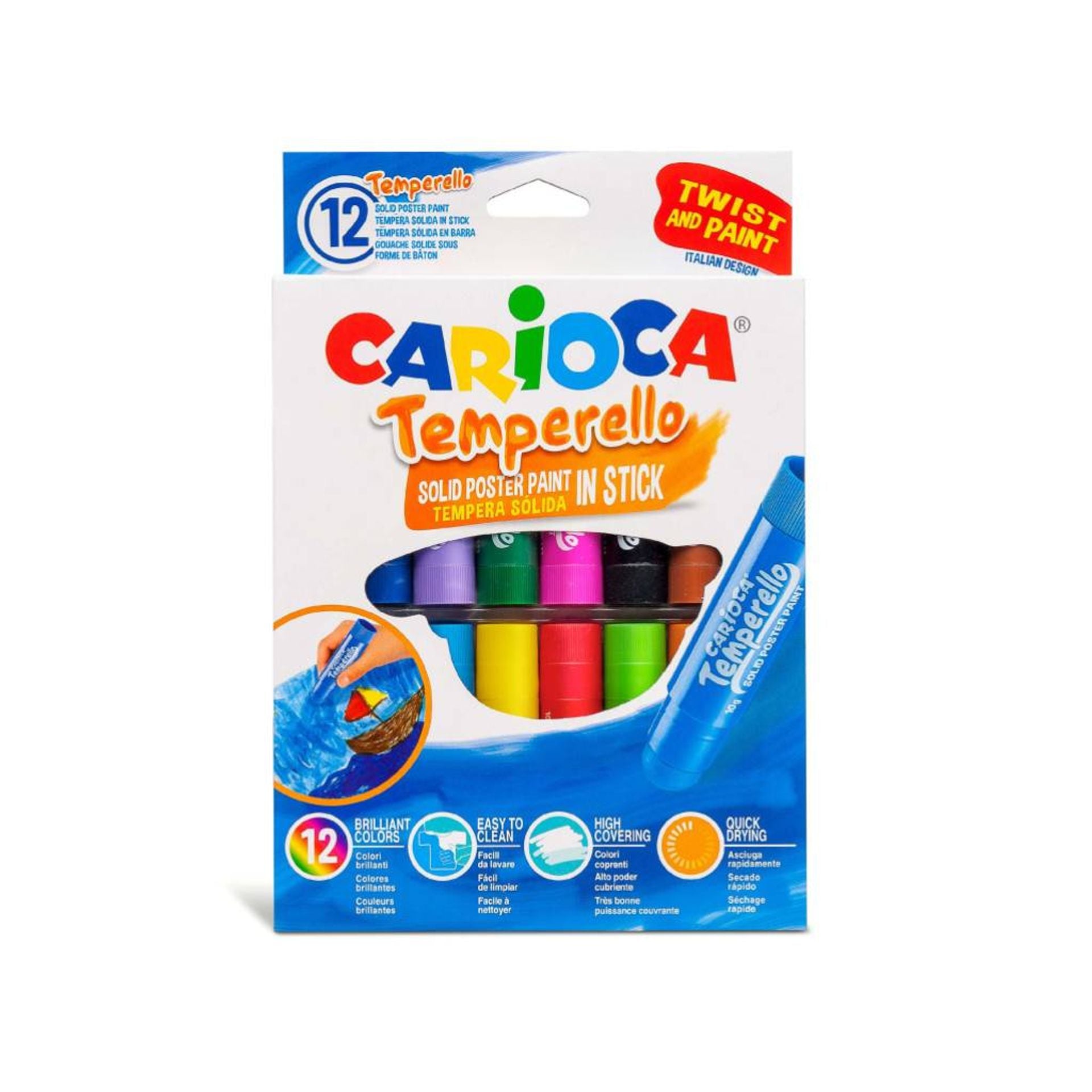 12 Tempere Solide in Stick - Temperello