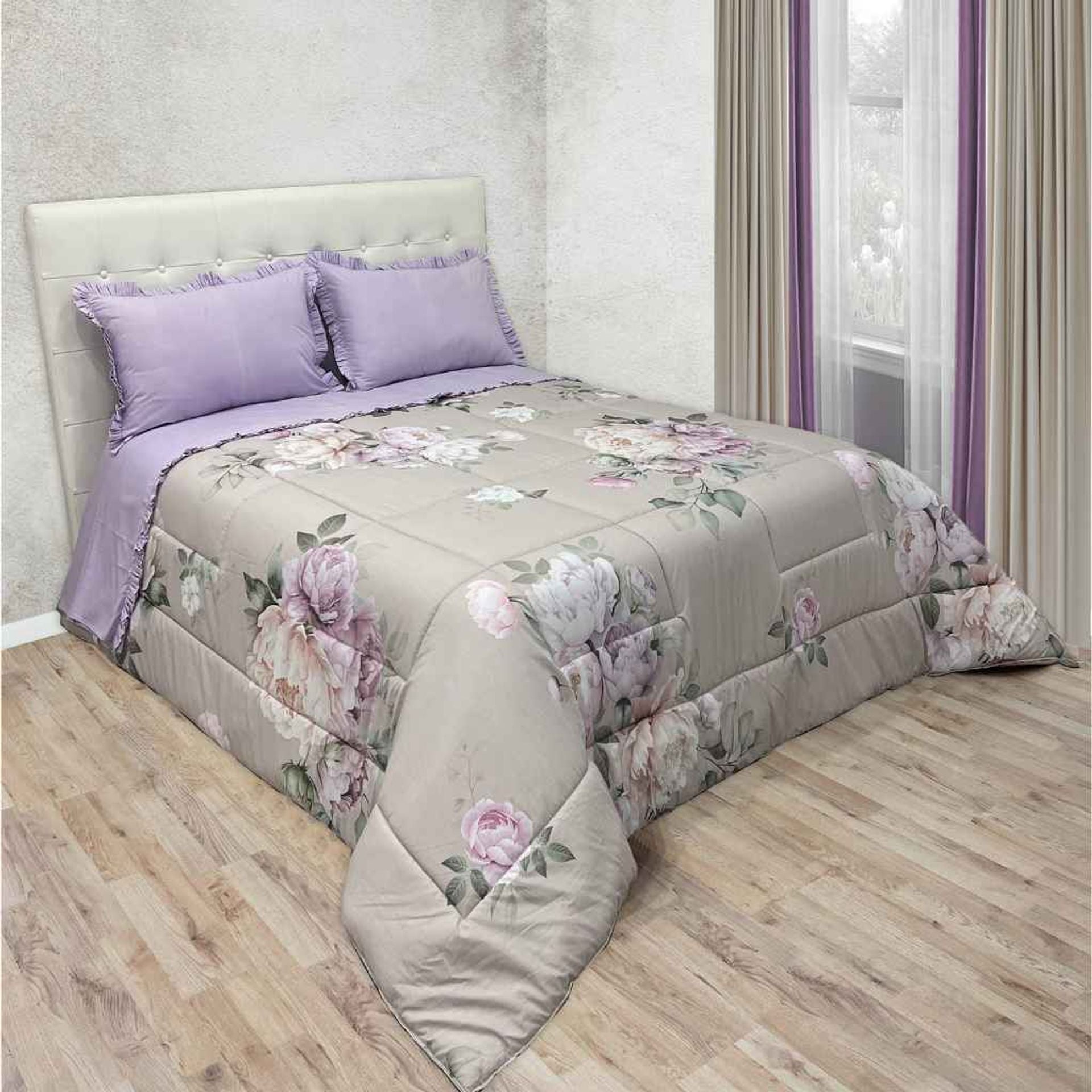 Trapunta matrimoniale Altea in puro cotone made in Italy