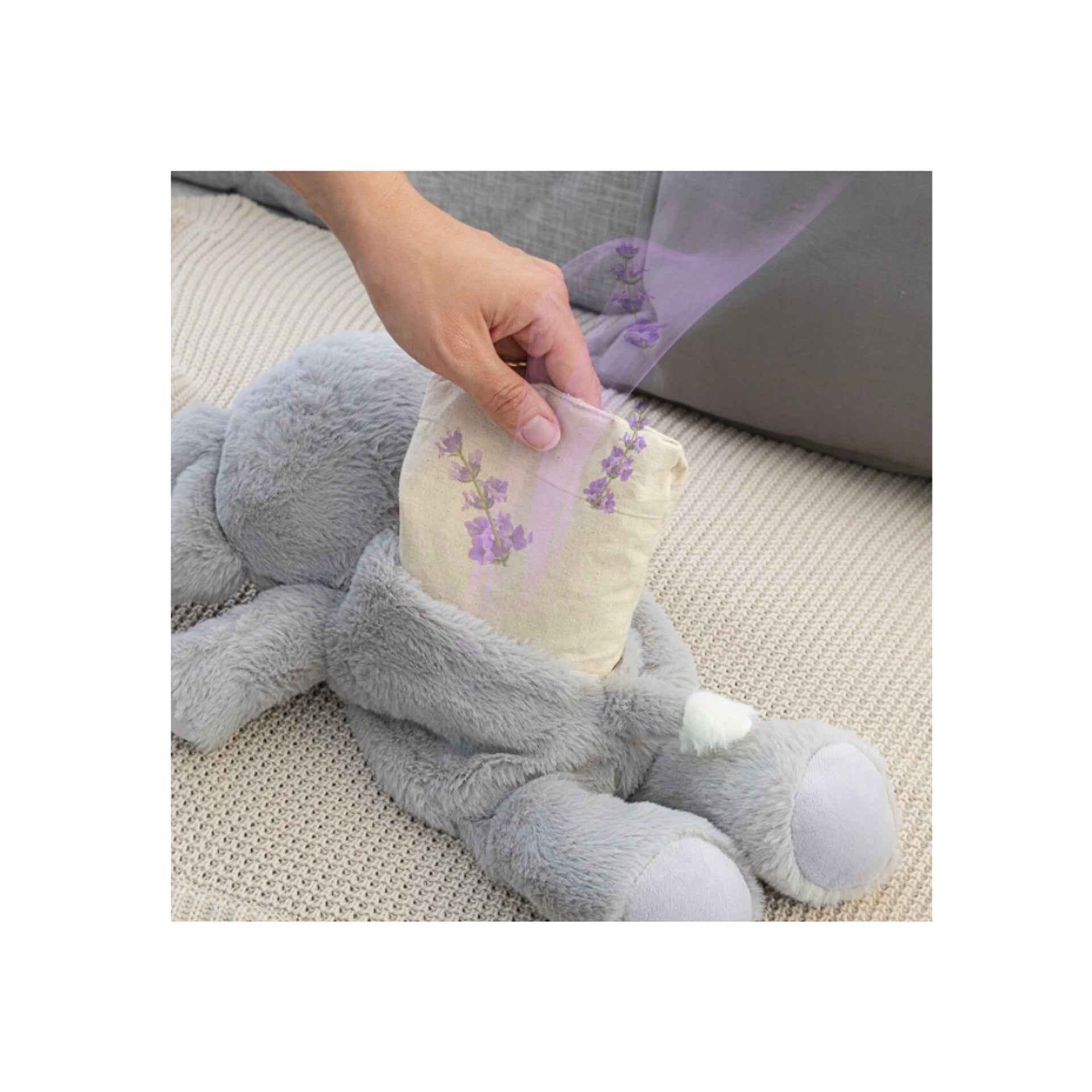Elefante di peluche con effetto caldo e freddo phantie