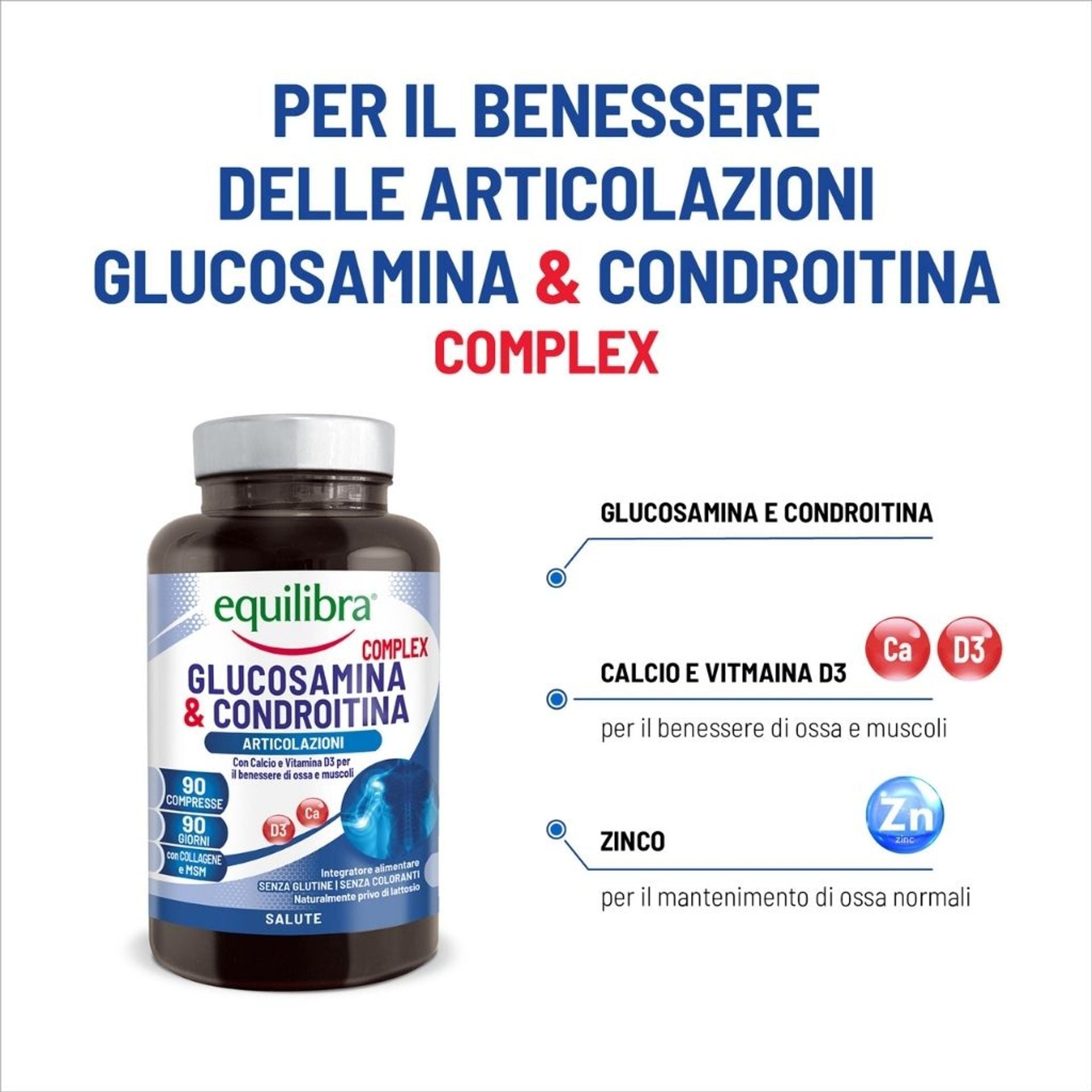 Integratore per ossa e muscoli 90 compresse