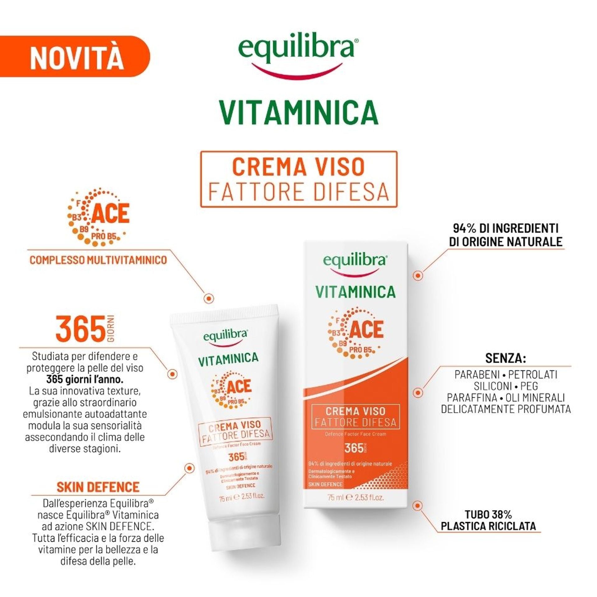 Crema viso fattore difesa 75ml