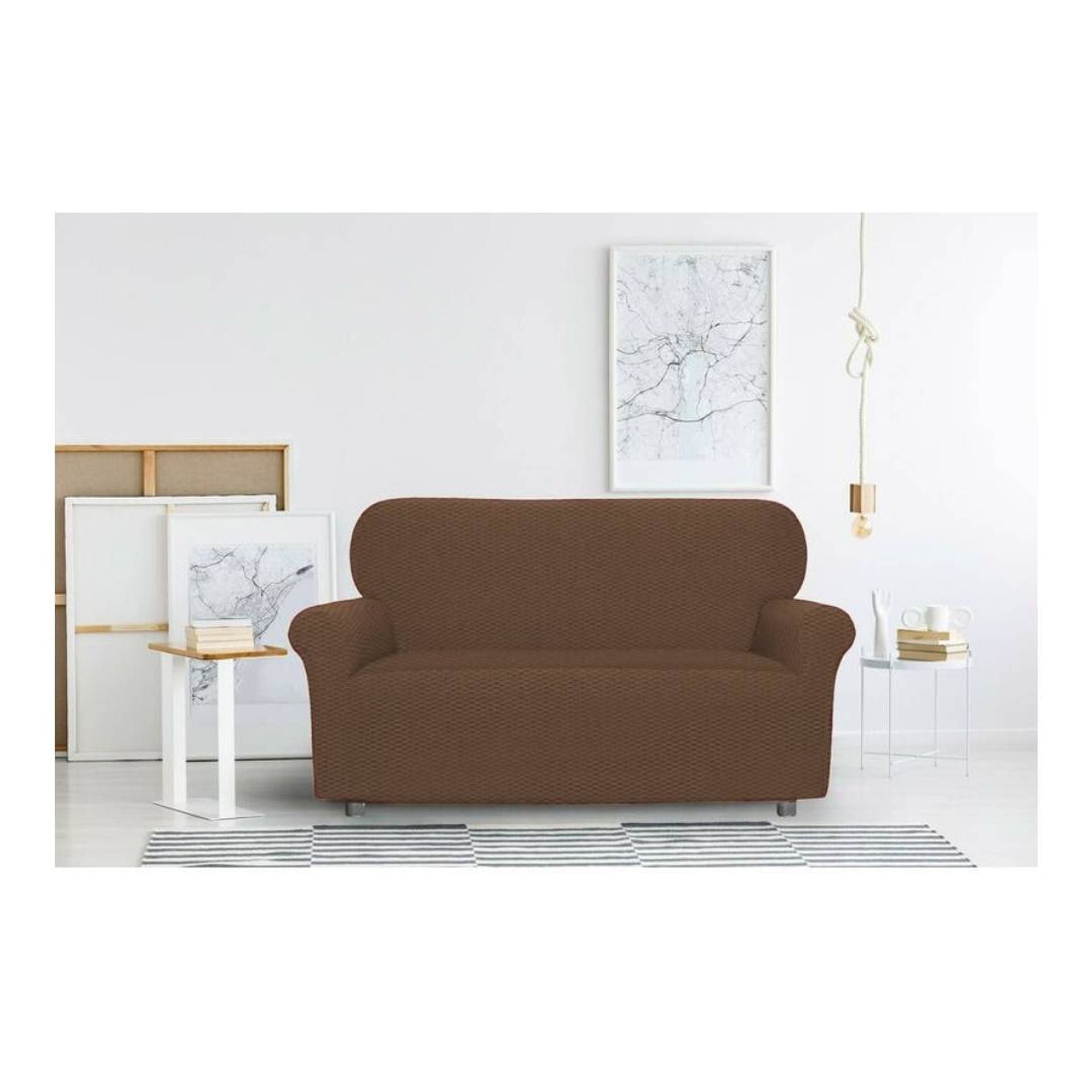 Copridivano Elasticizzato Antimacchia con Braccioli - Tinta Unita