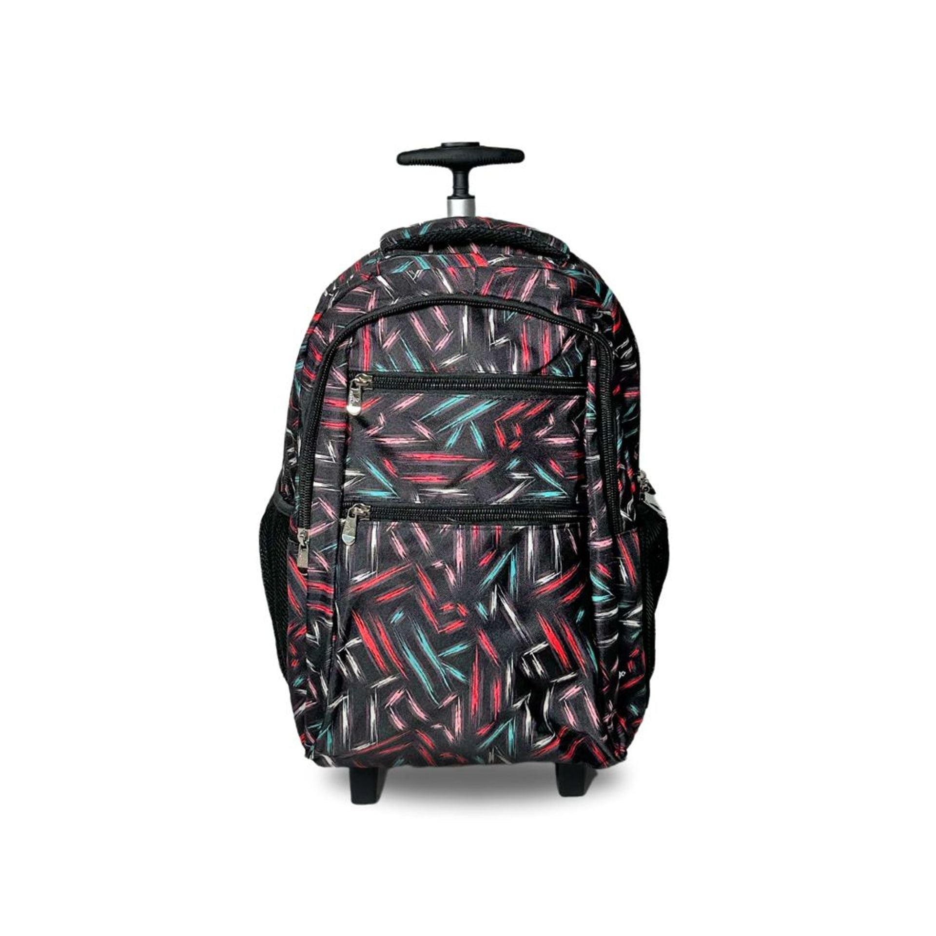 Zaino trolley scuola - bambini e ragazzi - 2 in 1 - spallacci uso zaino - fantasia flash