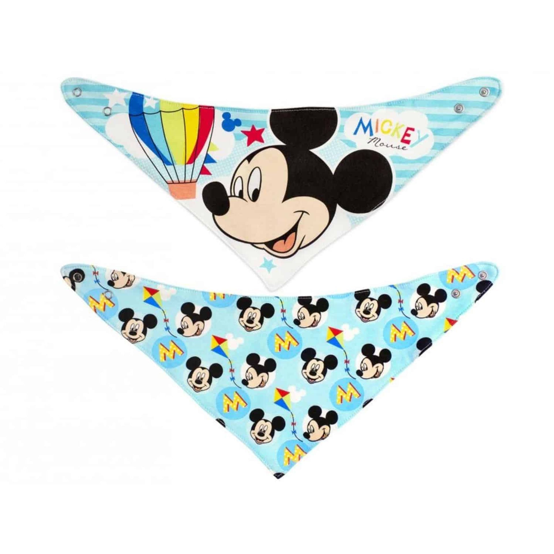 Lulabi Set 2 Bavaglini a Bandana Mickey Mouse Disney