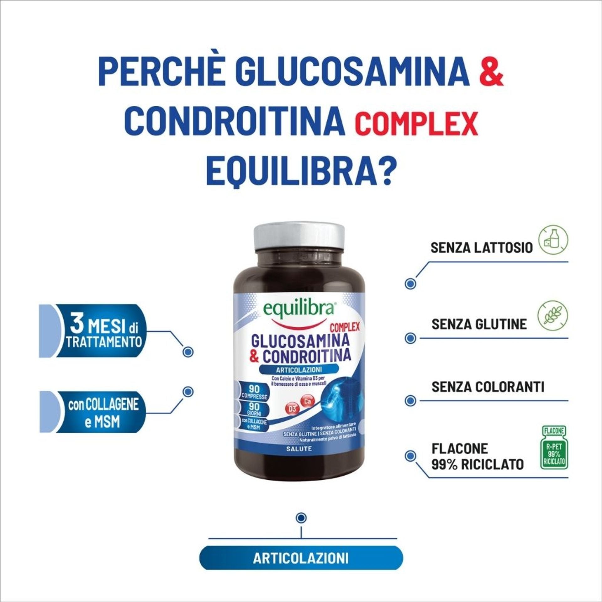 Integratore per ossa e muscoli 90 compresse