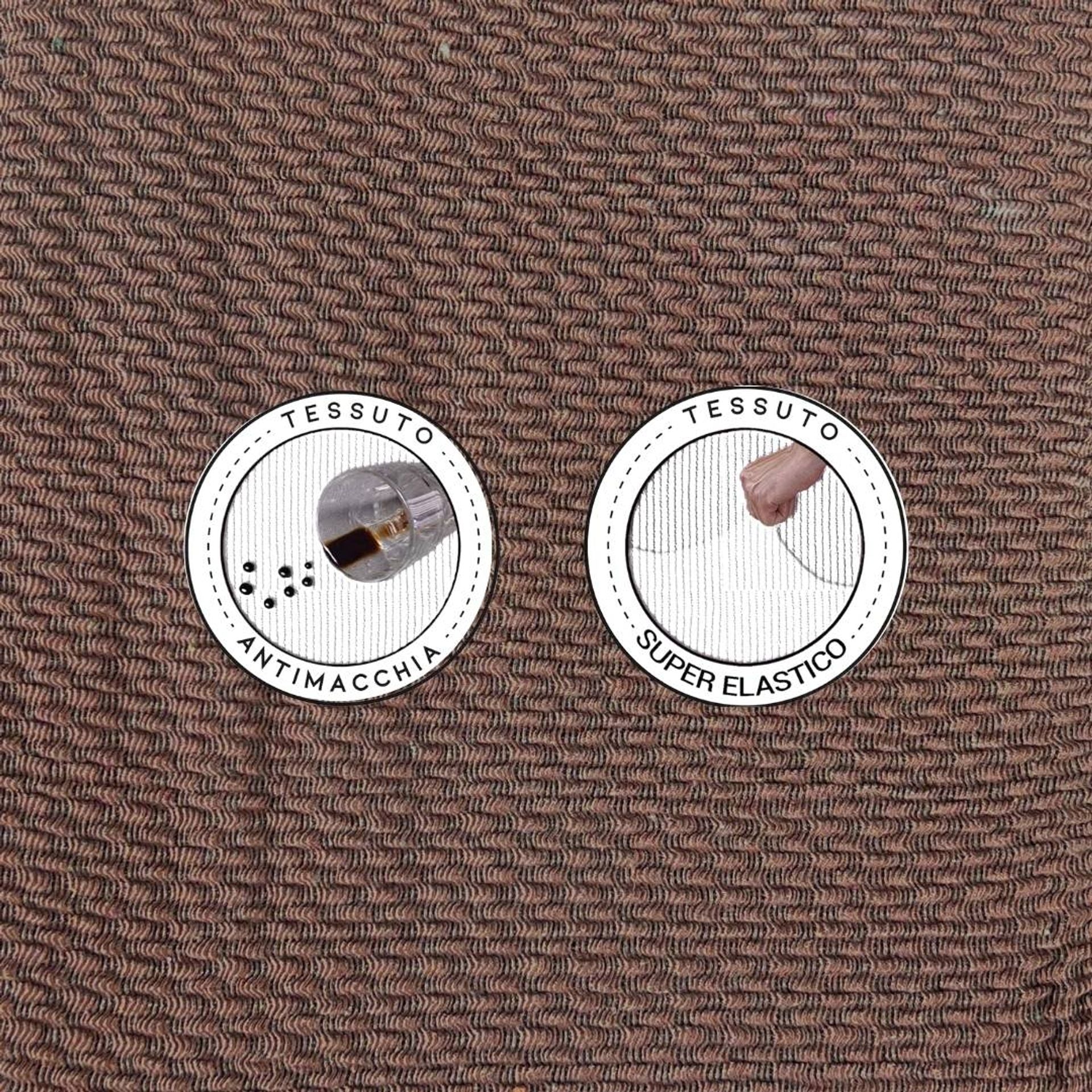 Copridivano Elasticizzato Antimacchia con Braccioli - Tinta Unita