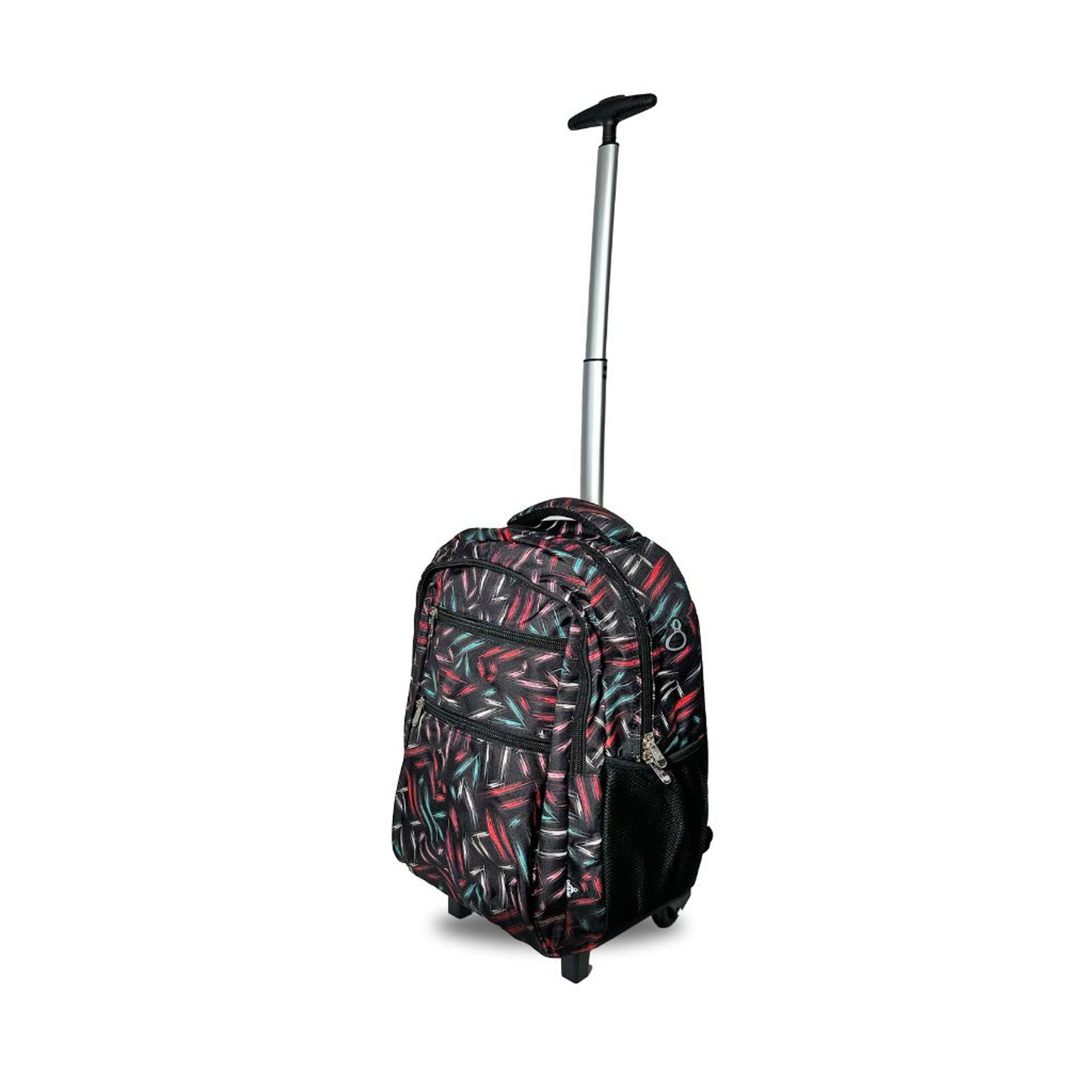 Zaino trolley scuola - bambini e ragazzi - 2 in 1 - spallacci uso zaino - fantasia flash