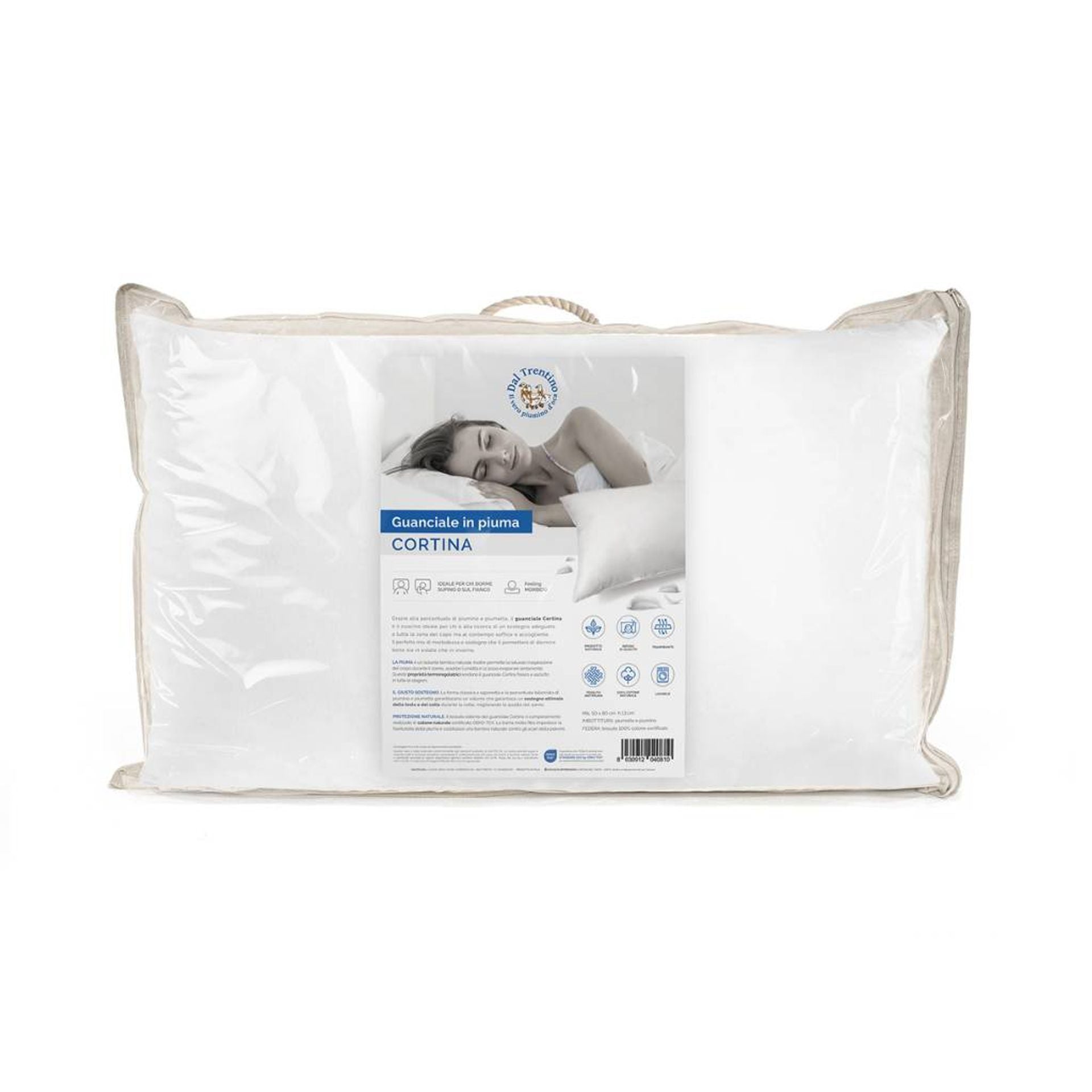 Guanciale in piuma Cortina