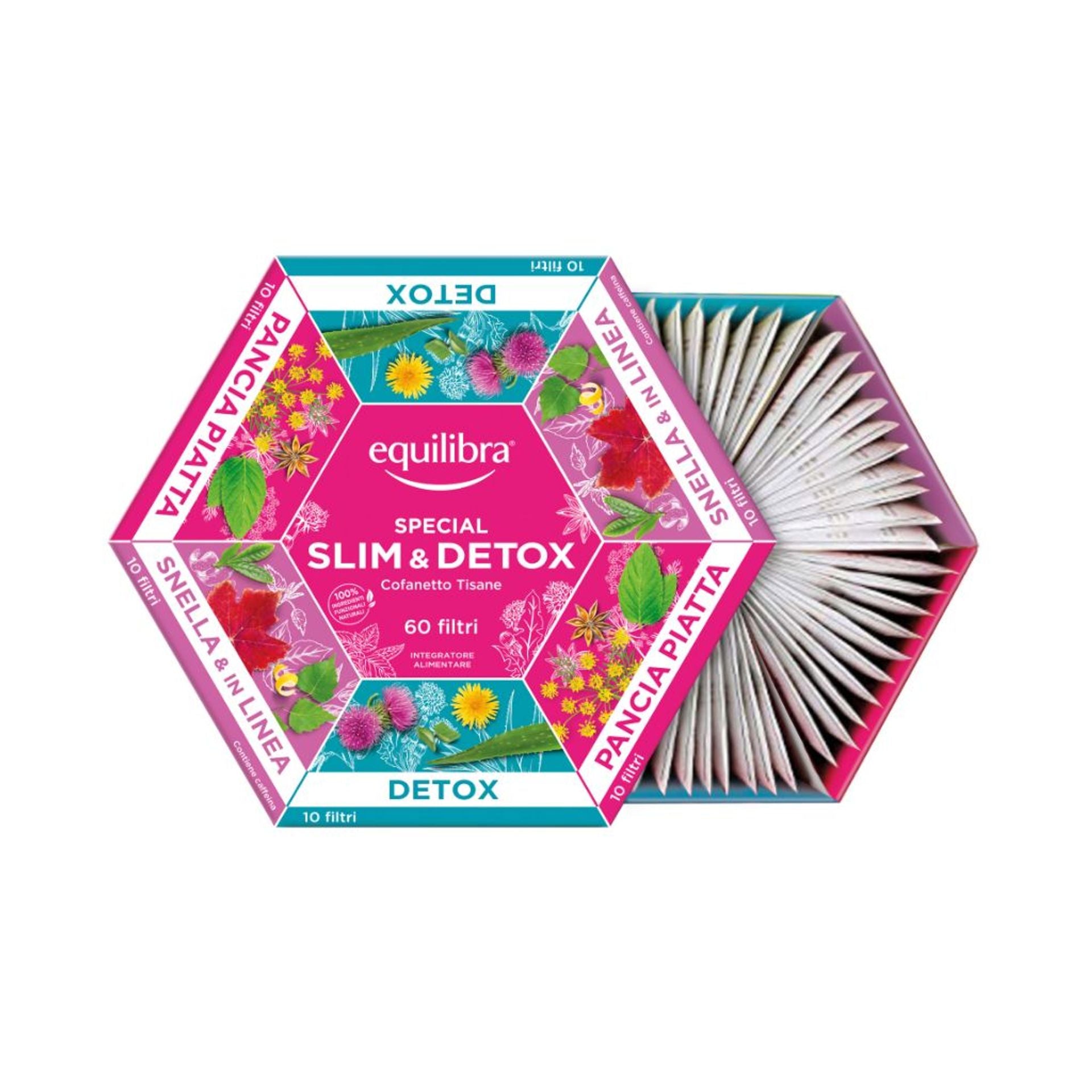 Cofanetto 60 filtri tisane Slim & Detox
