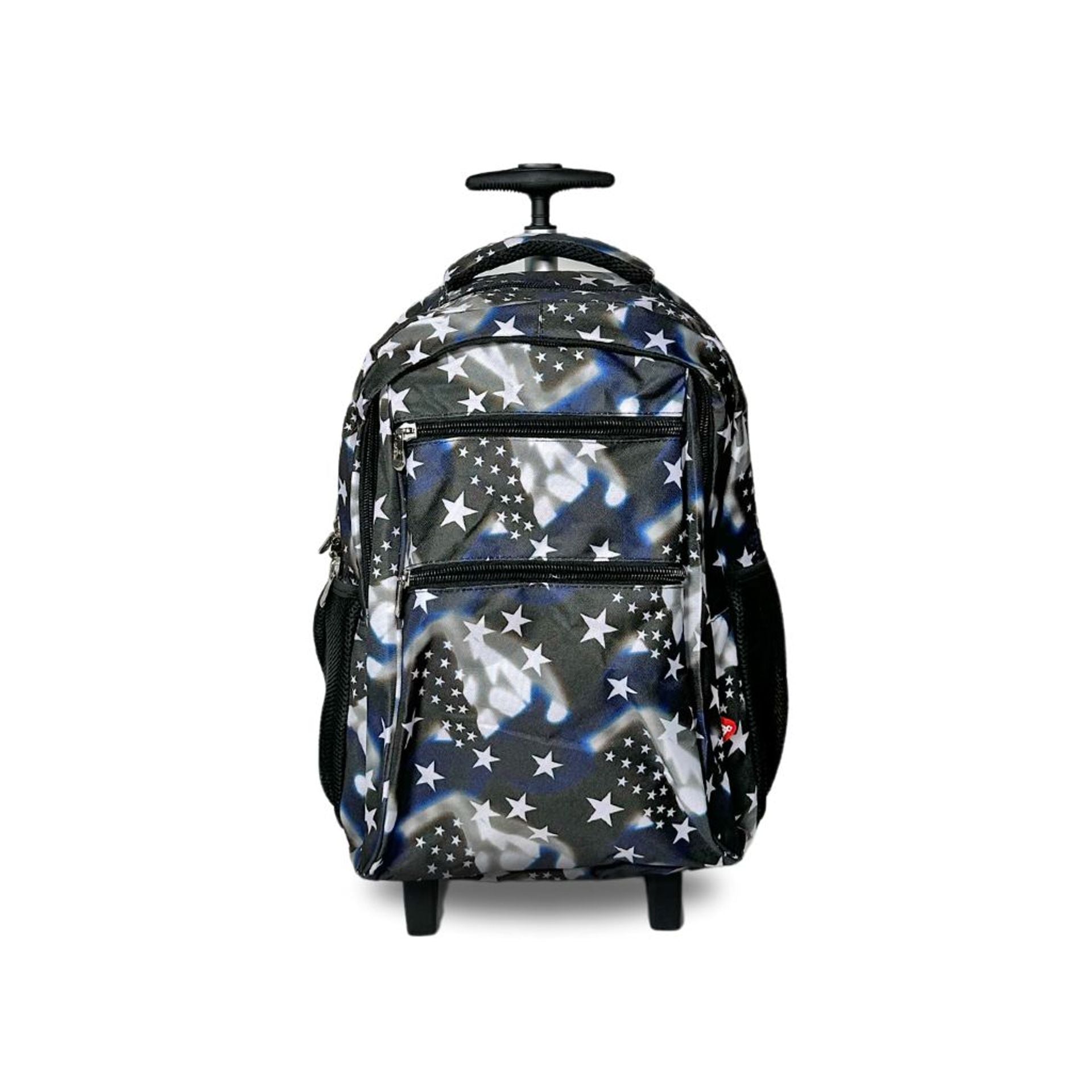Zaino trolley scuola - bambini e ragazzi - 2 in 1 - spallacci uso zaino - fantasia stelle
