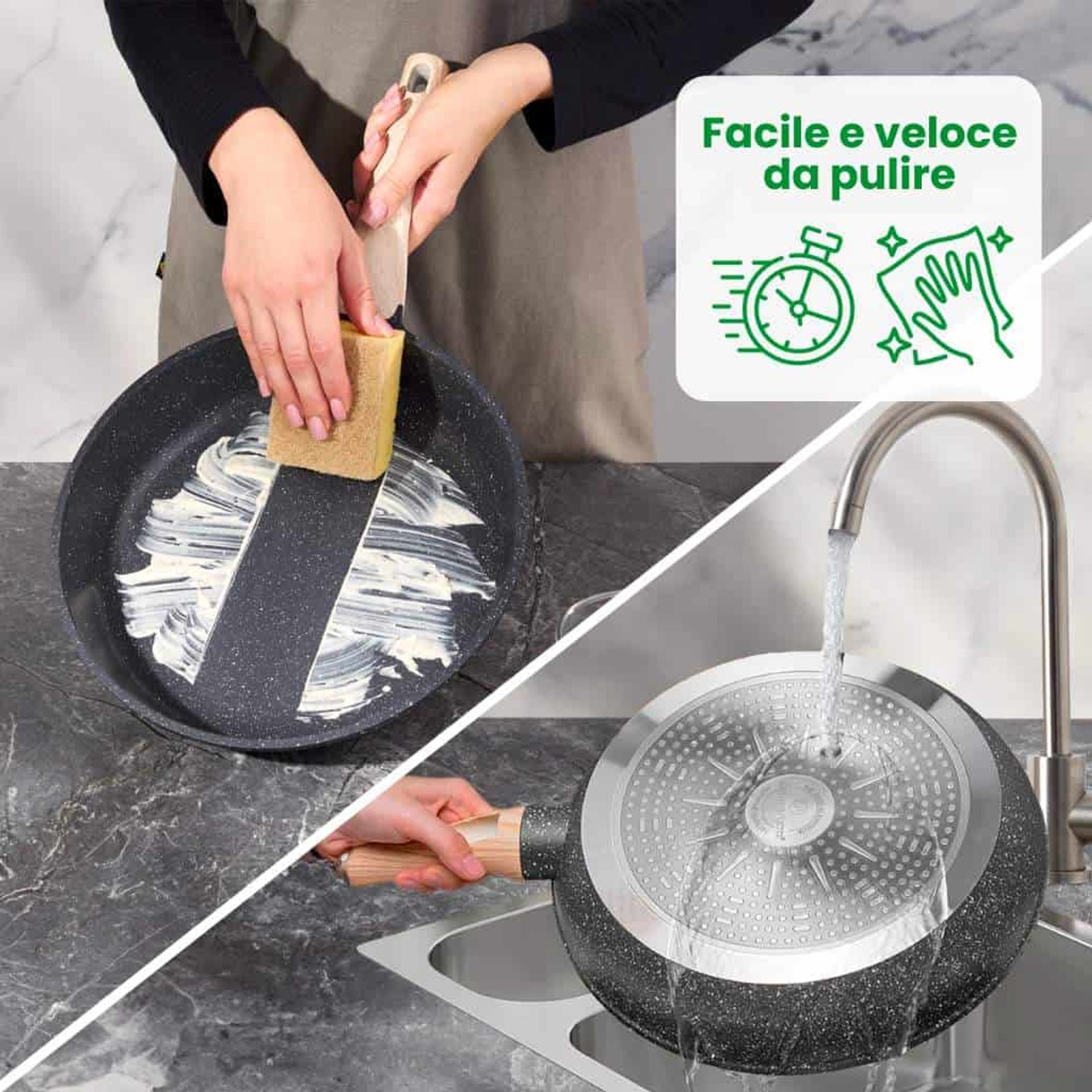 Batteria di pentole 12 pezzi