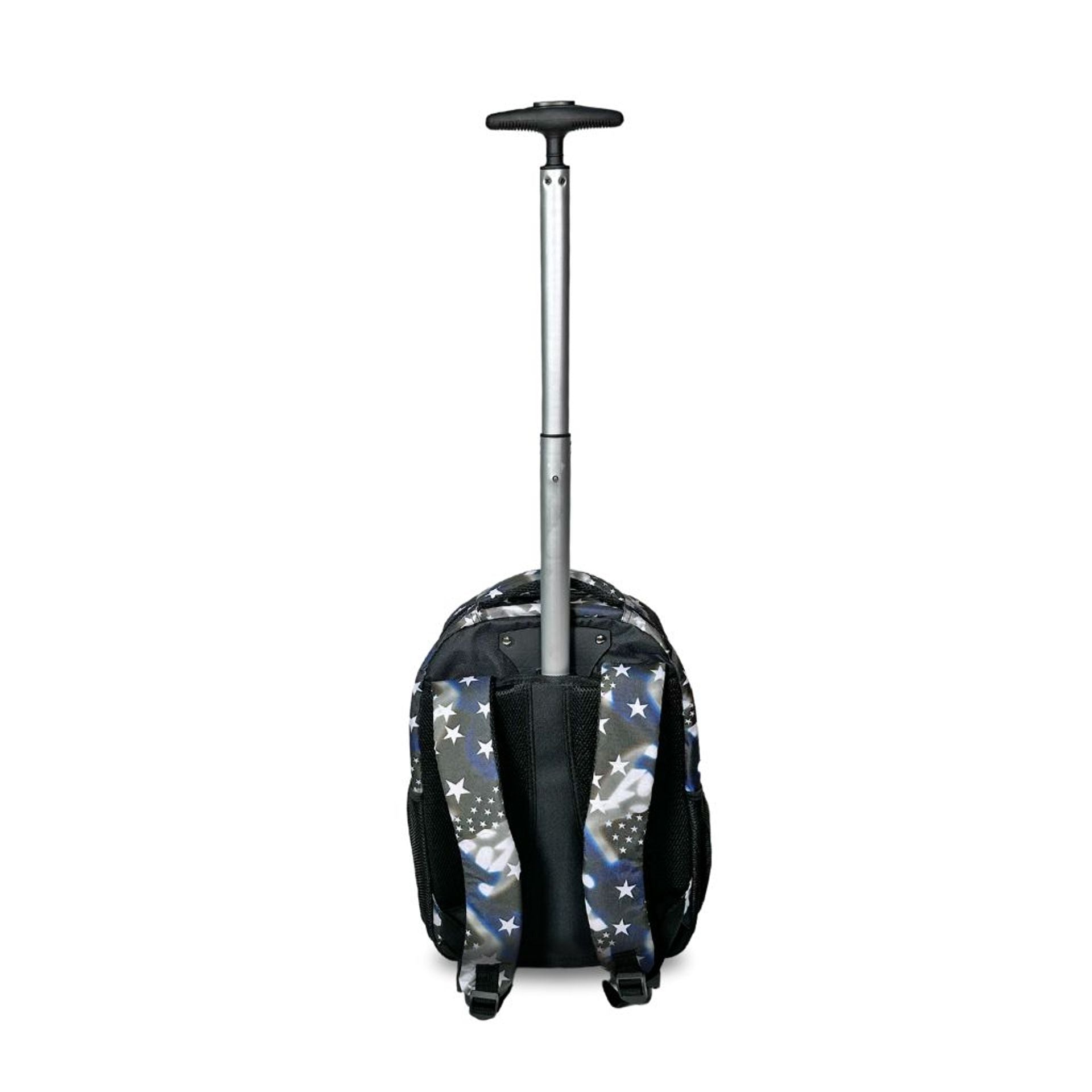 Zaino trolley scuola - bambini e ragazzi - 2 in 1 - spallacci uso zaino - fantasia stelle