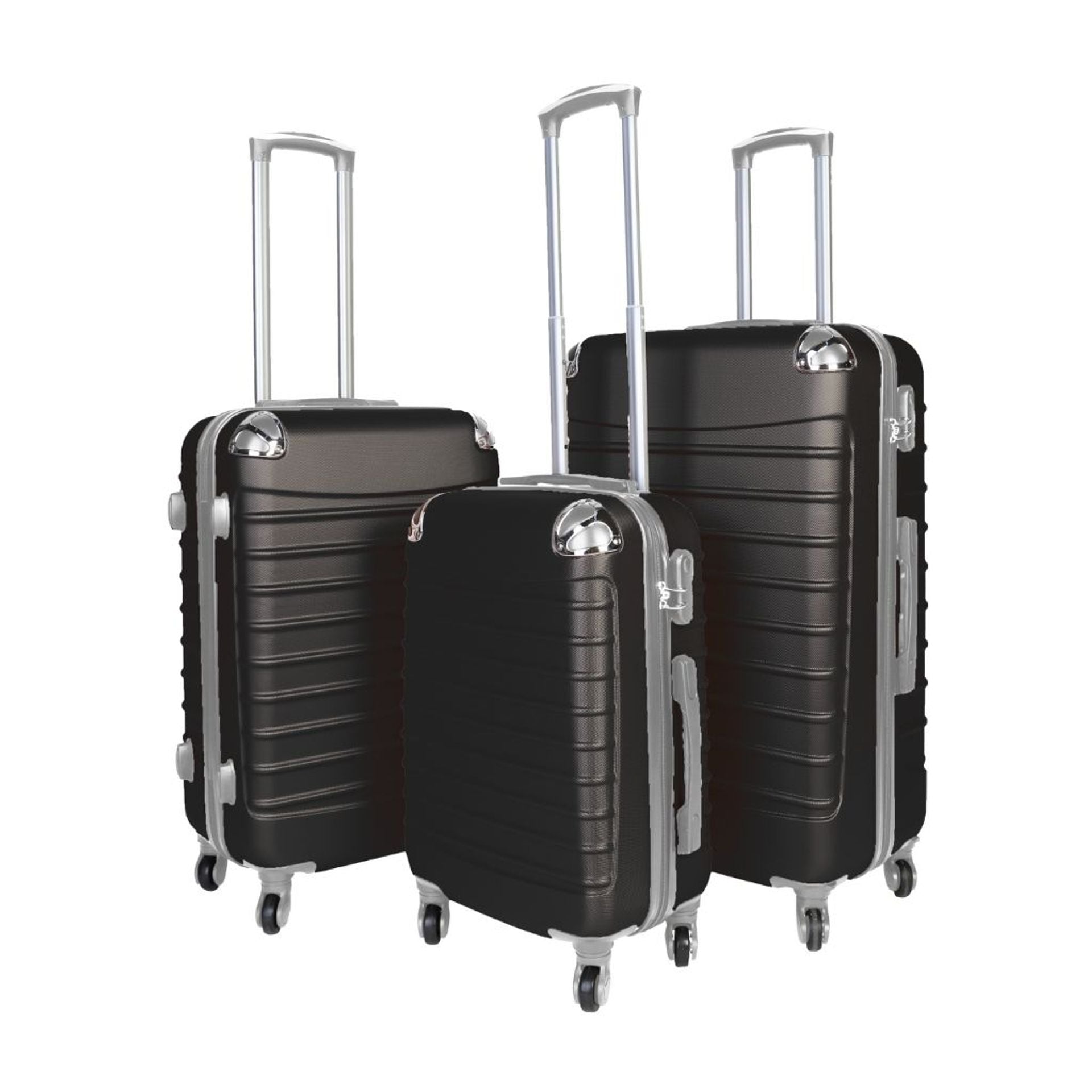 Set 3 valigie trolley rigide - bagaglio a mano - media - grande