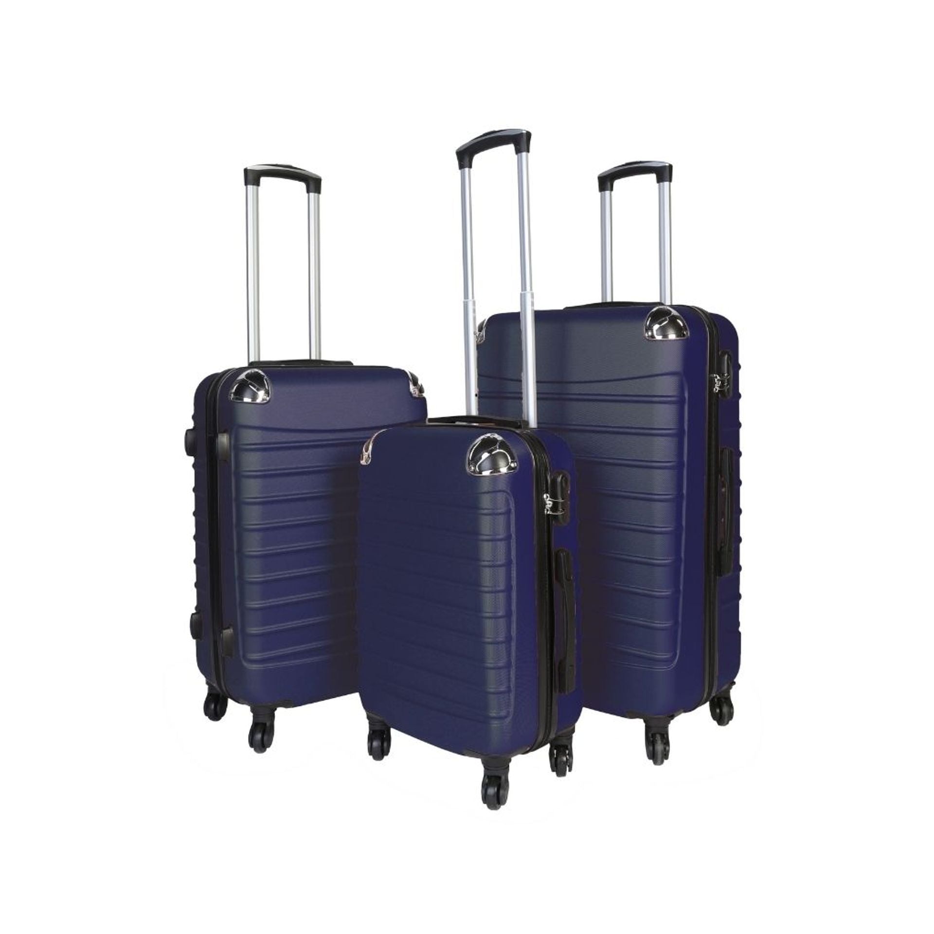 Set 3 valigie trolley rigide - bagaglio a mano - media - grande
