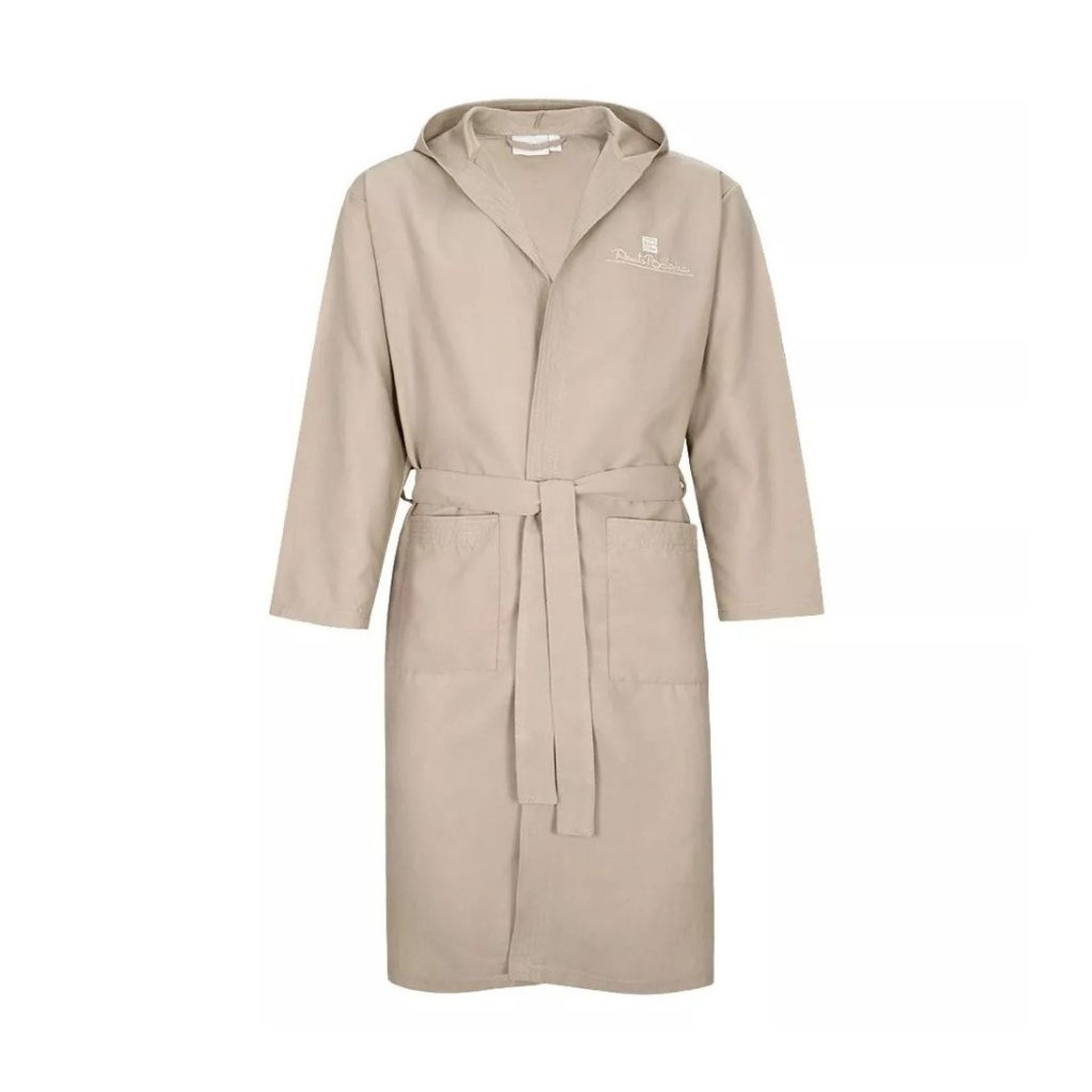 Accappatoio in microfibra con ricamo