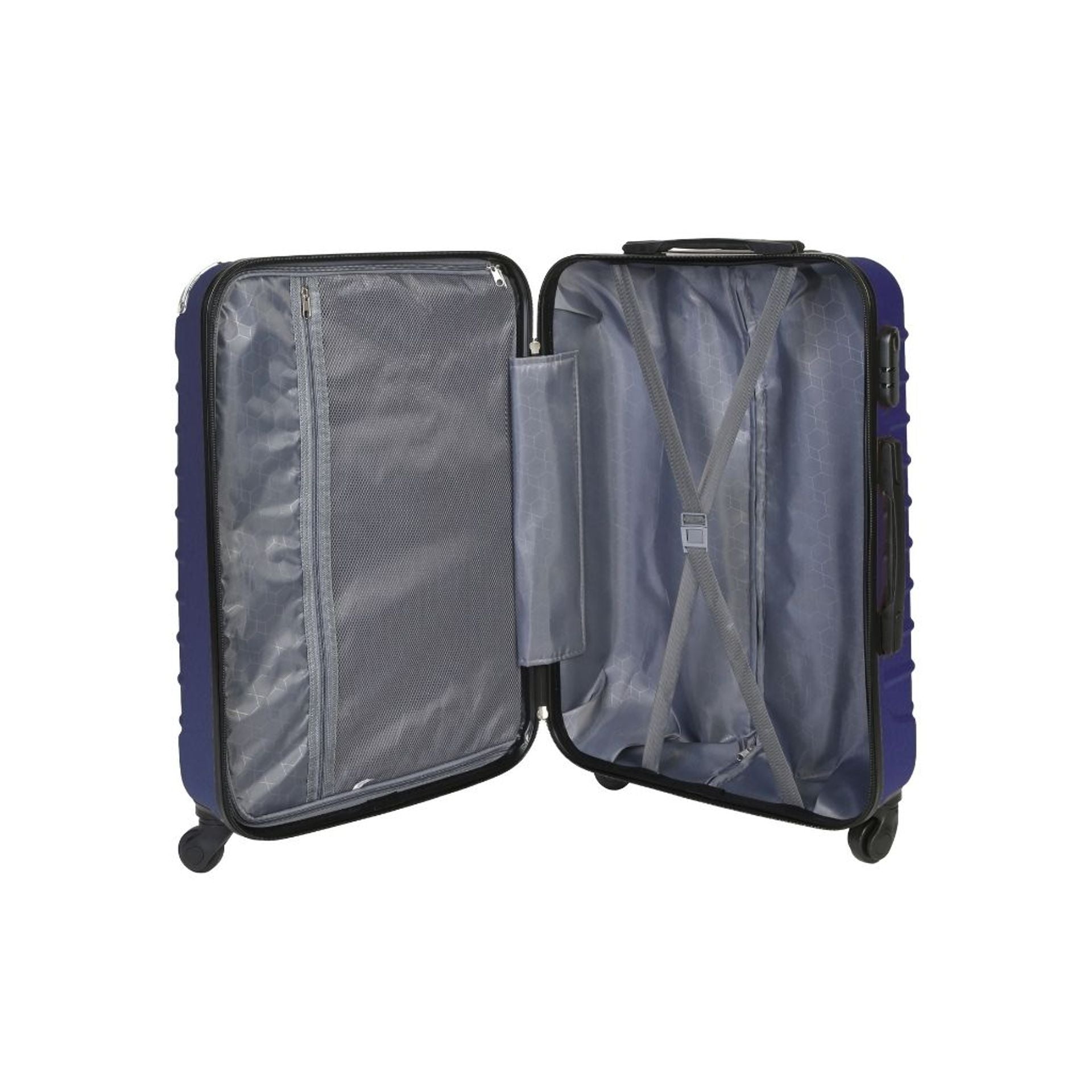 Set 3 valigie trolley rigide - bagaglio a mano - media - grande