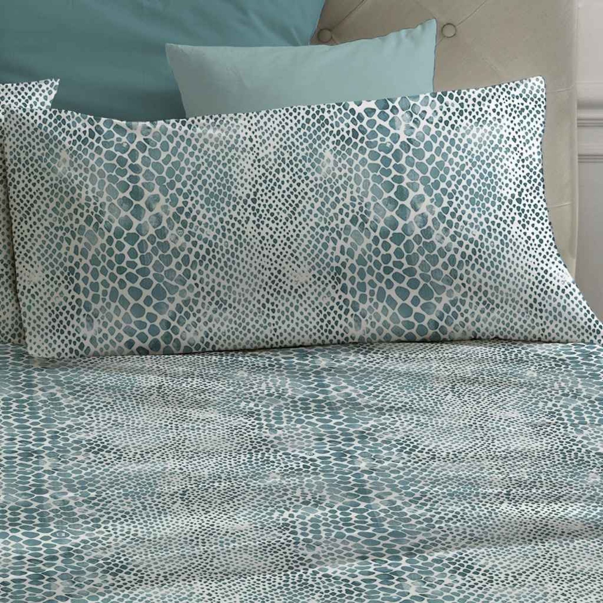 Completo letto matrimoniale maxi Elga 100% percalle di cotone 180 fili