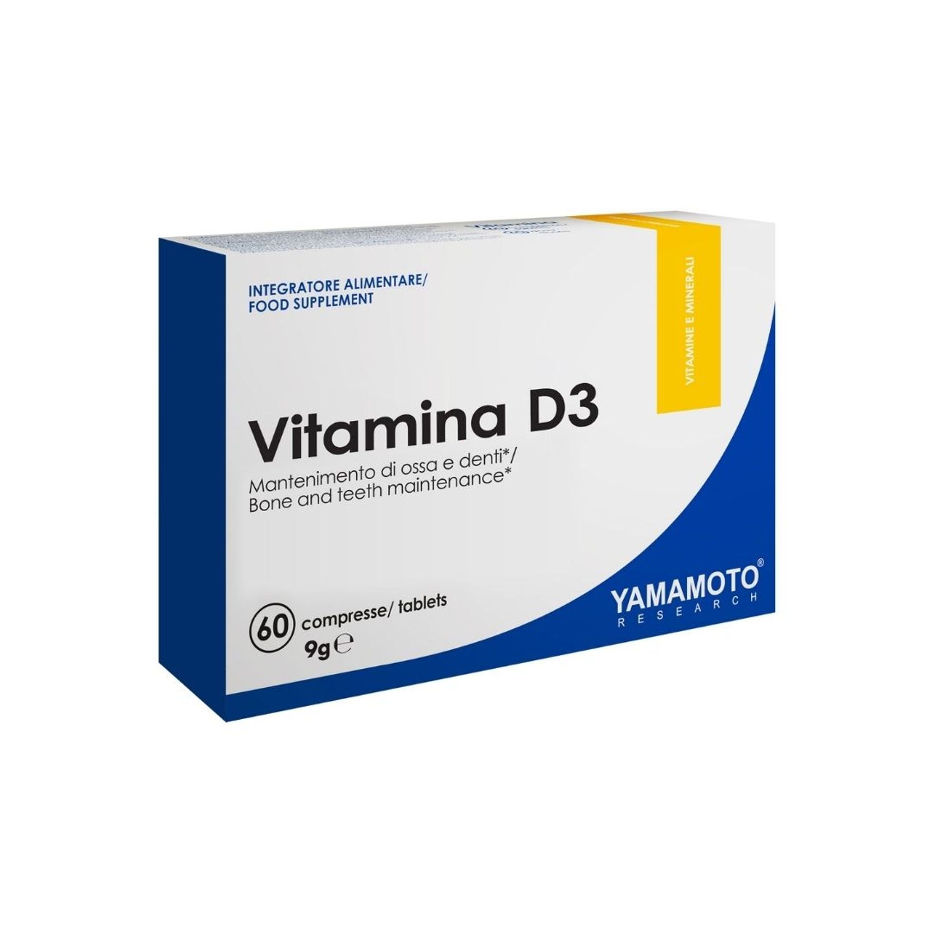 Vitamina D3 - 60 compresse - 50 mcg - Mantenimento di Ossa e Denti normali