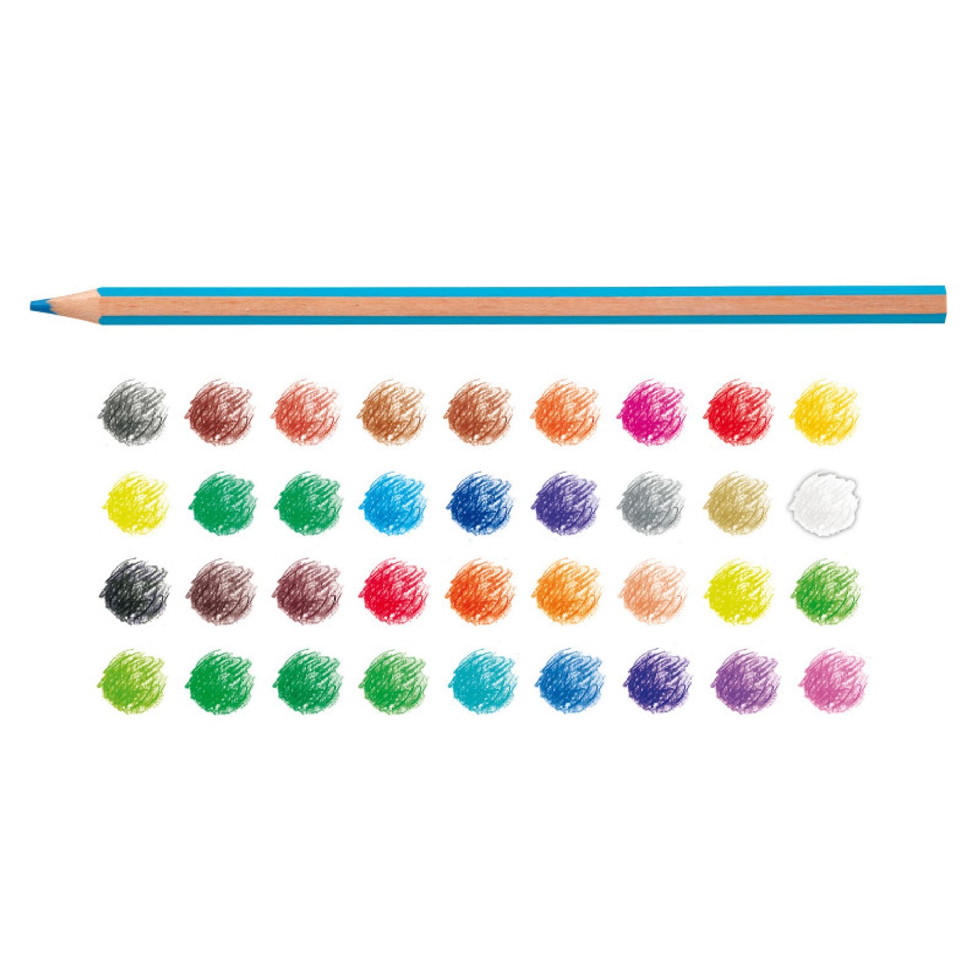 36 Matite Esagonali in Legno - Supercolor