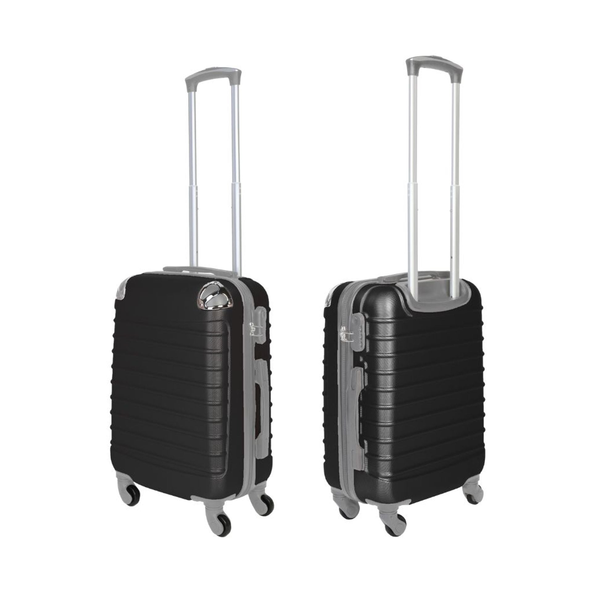 Set 3 valigie trolley rigide - bagaglio a mano - media - grande