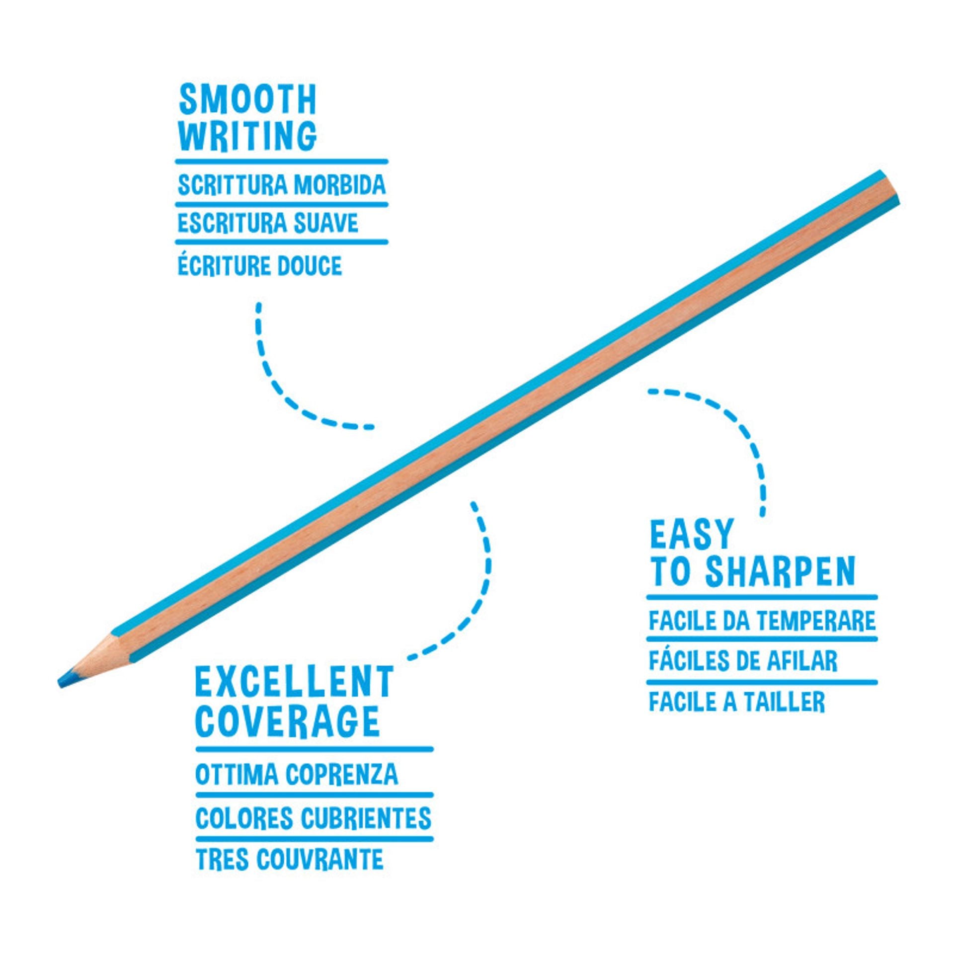 36 Matite Esagonali in Legno - Supercolor