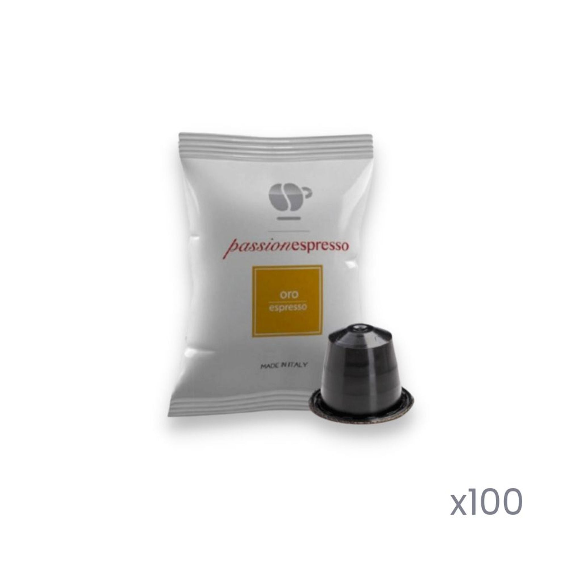 100 capsule Passione Espresso Oro compatibili Nespresso