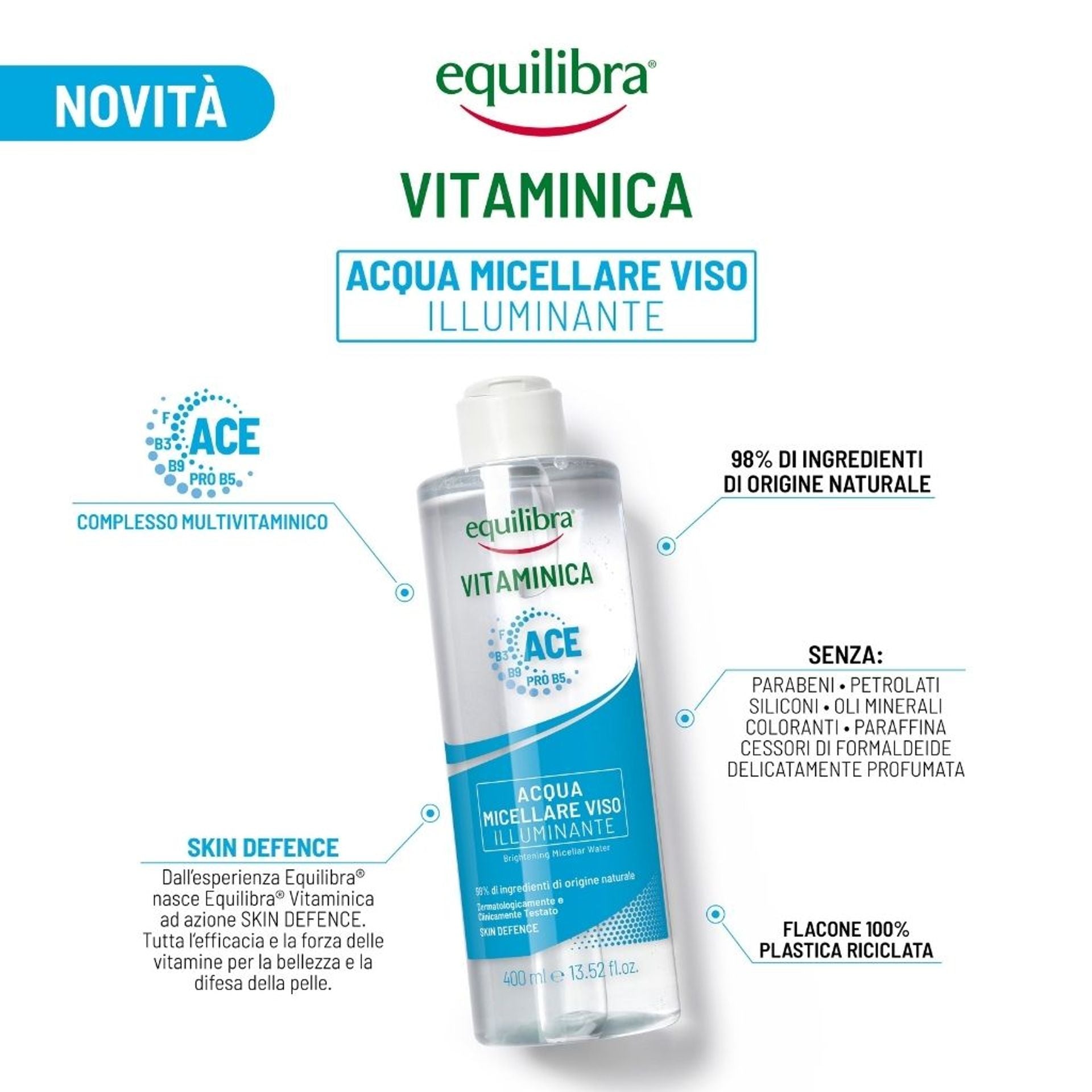 Acqua micellare vitaminica illuminante 400ml