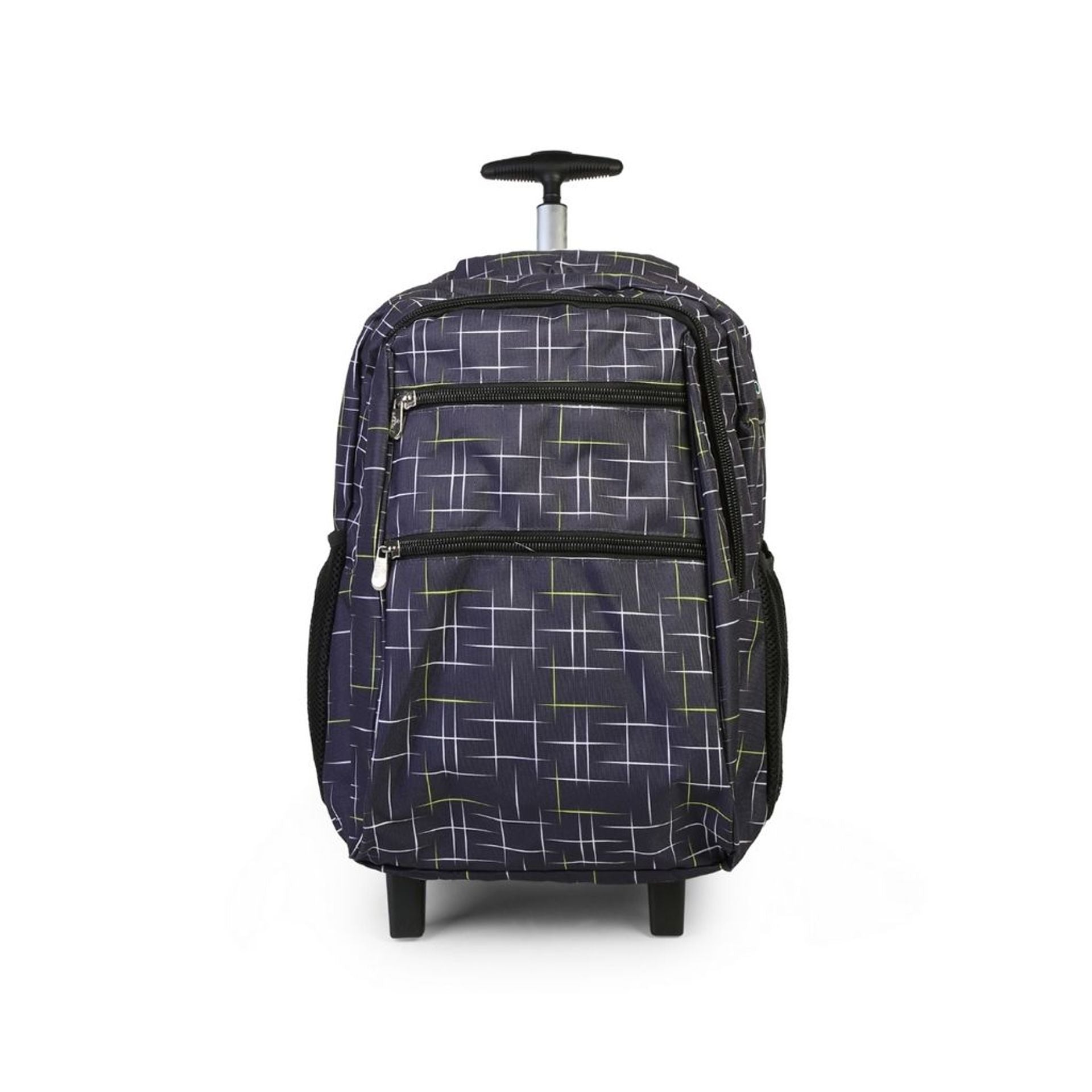 Zaino trolley scuola - bambini e ragazzi - 2 in 1 - spallacci uso zaino - fantasia righe
