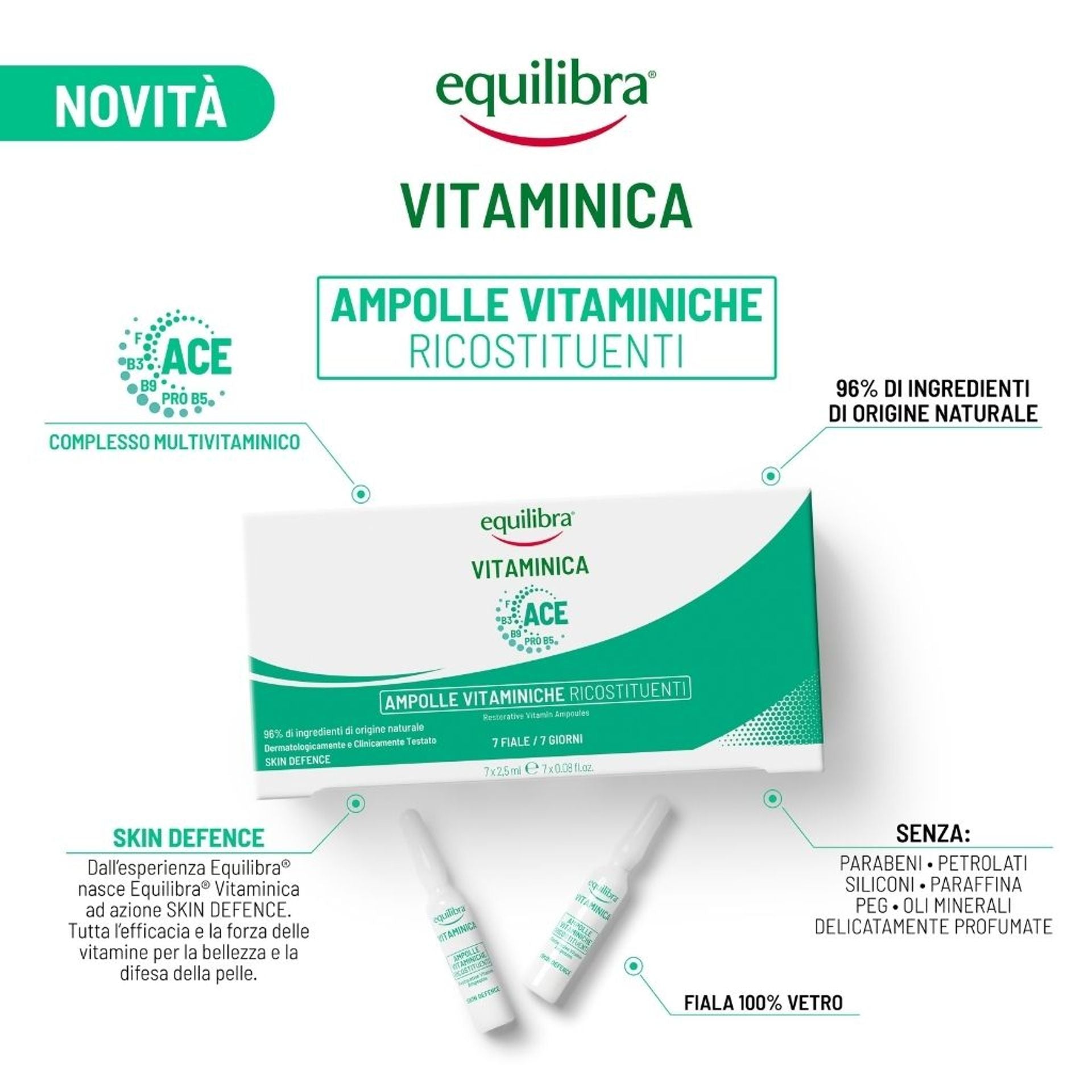 Ampolle vitaminiche ricostituenti 7x2.5ml