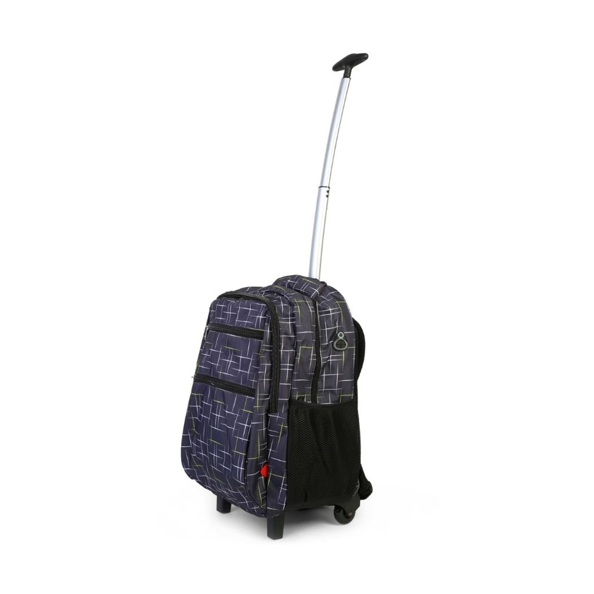 Zaino trolley scuola - bambini e ragazzi - 2 in 1 - spallacci uso zaino - fantasia righe