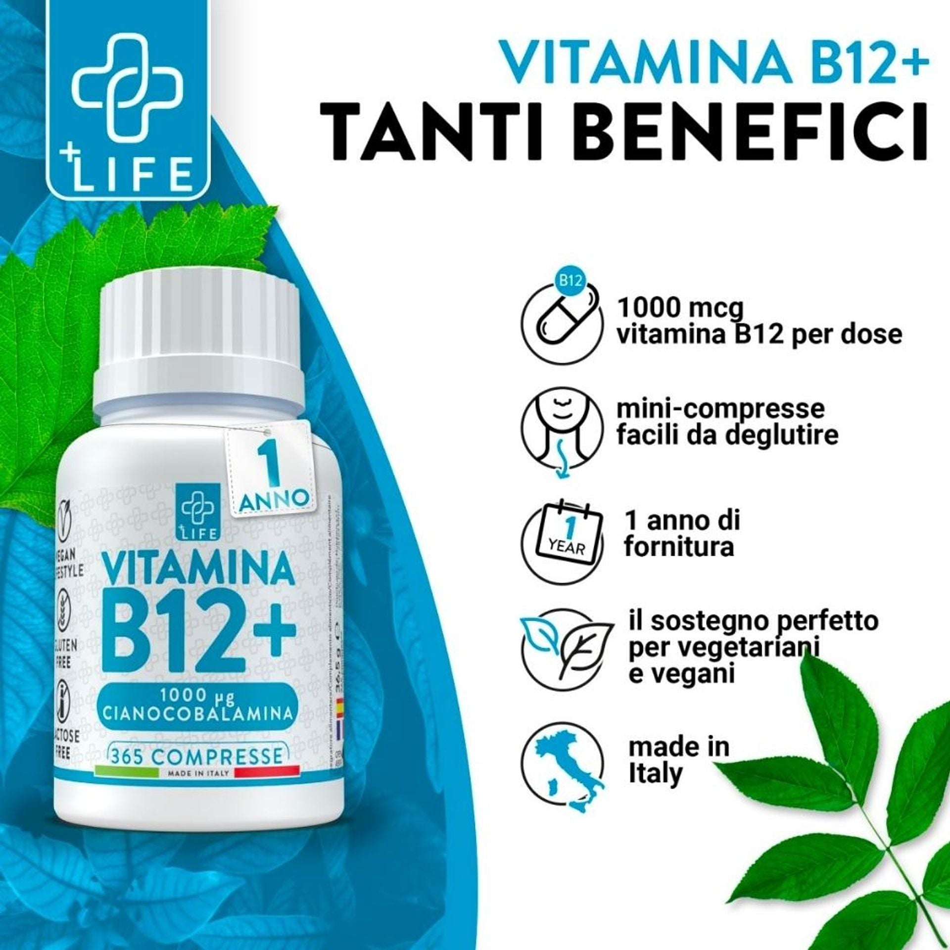 Vitamina B12+ 365 micro caps