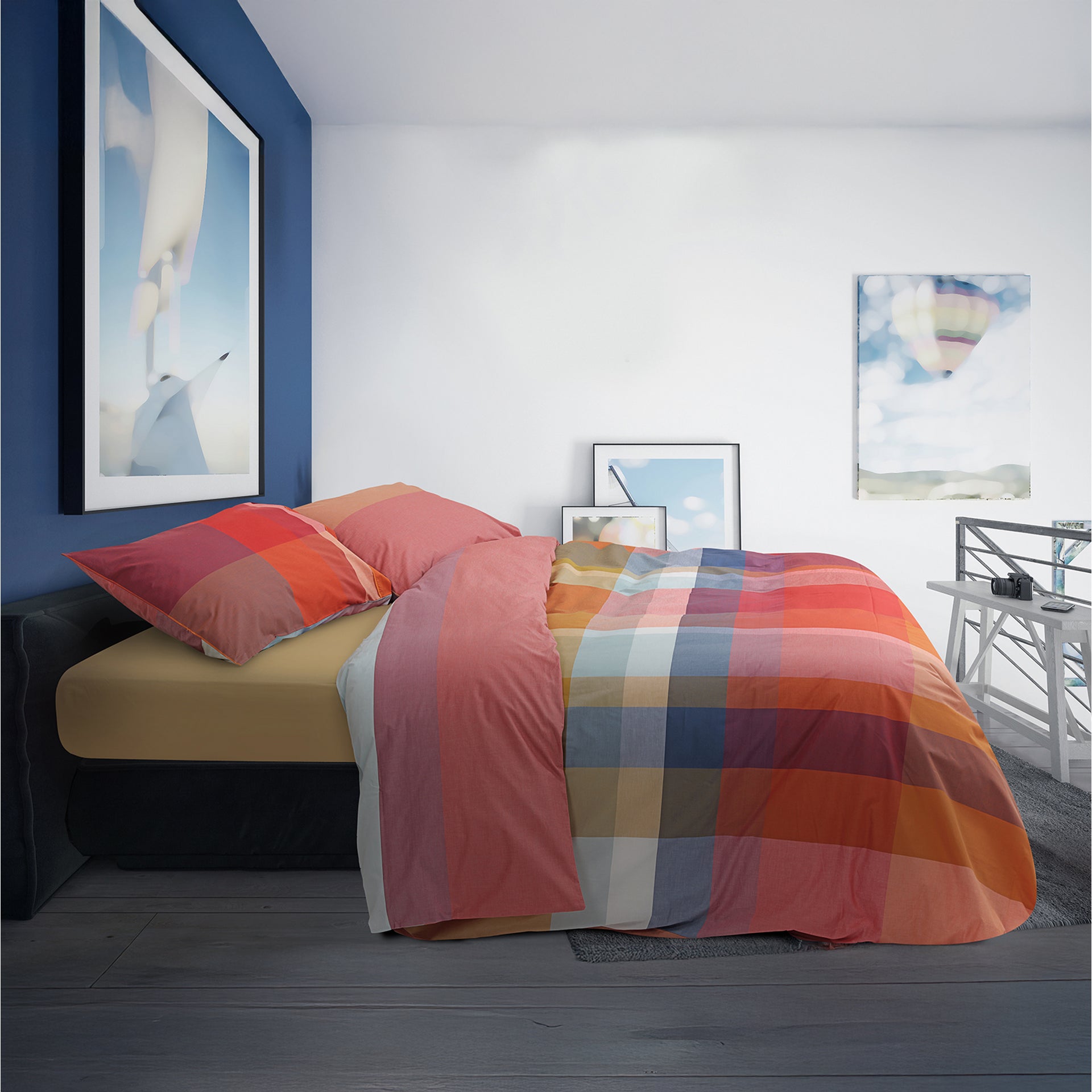 Trapunta in cotone tinto in filo Brighton