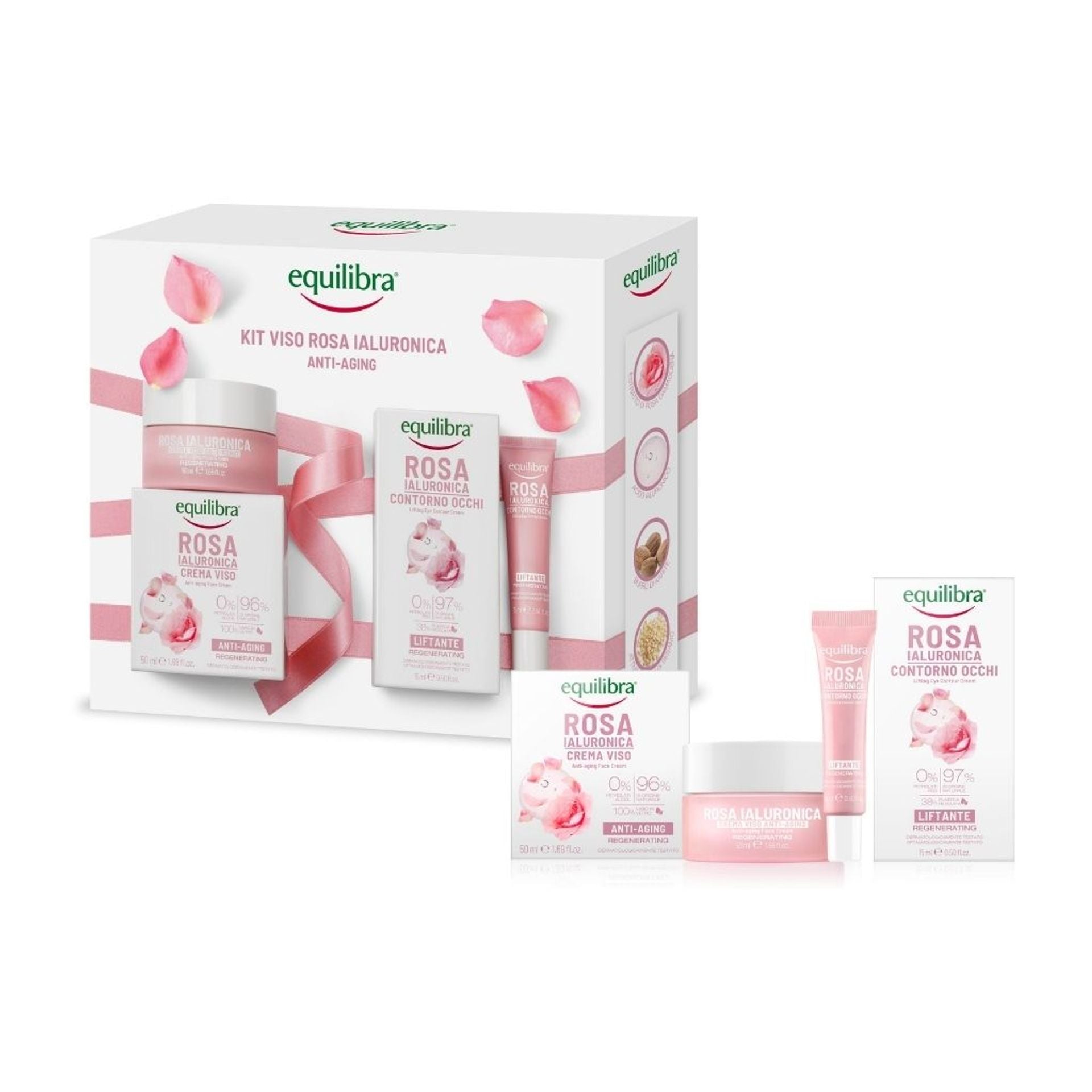 Kit viso Rosa Ialuronica anti-aging