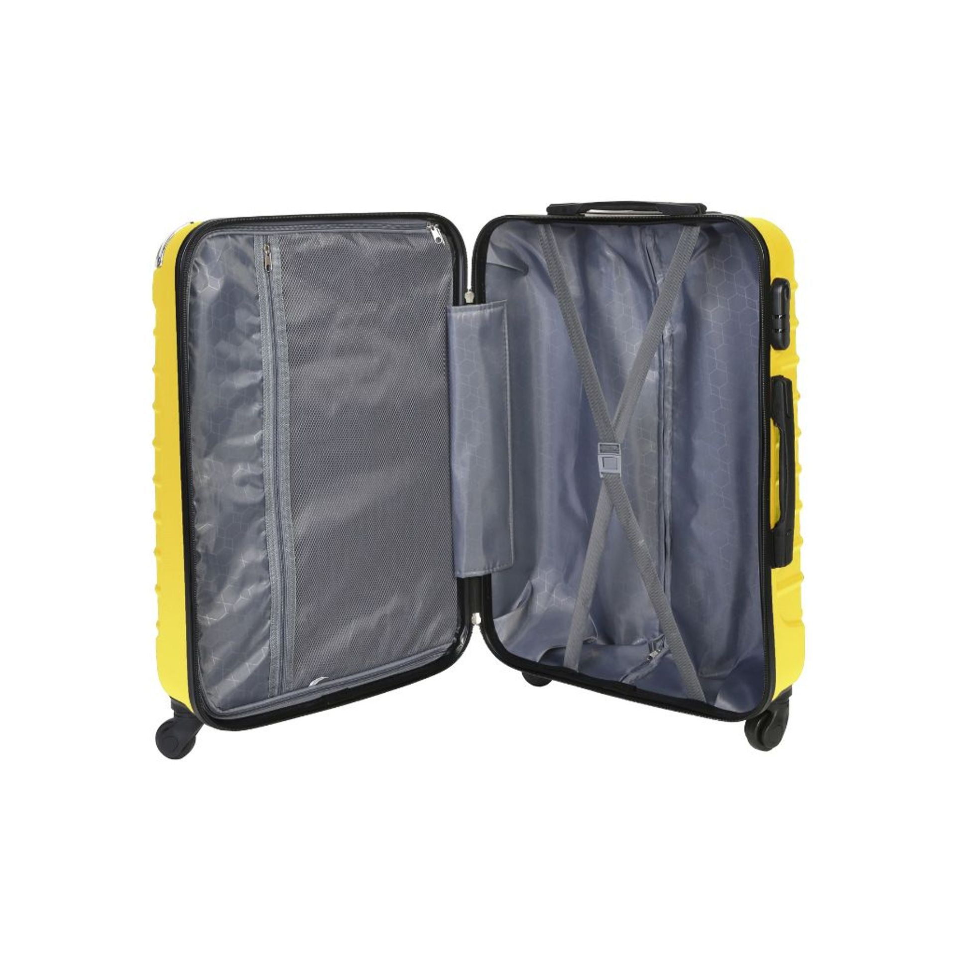 Set 3 valigie trolley rigide - bagaglio a mano - media - grande
