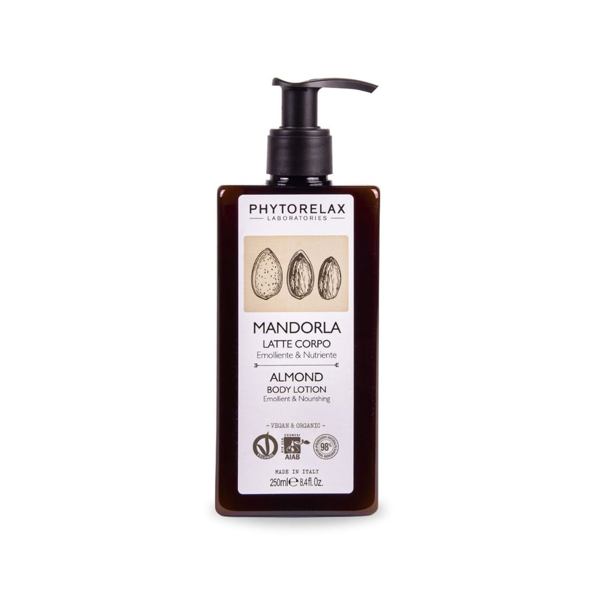 Latte corpo emoliente e nutriente alla mandorla 250 ml - Vegan