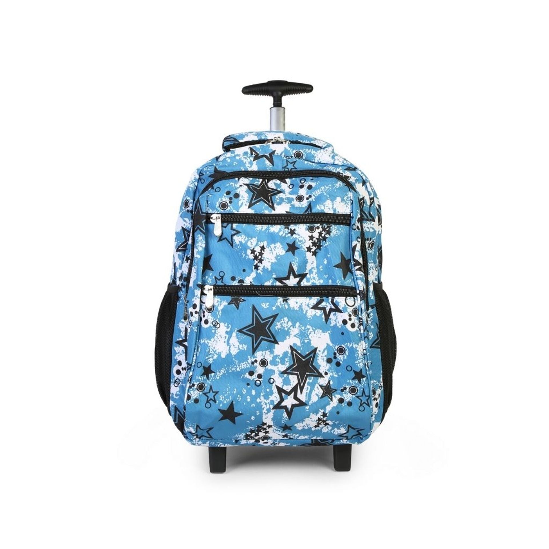 Zaino trolley scuola - bambini e ragazzi - 2 in 1 - spallacci uso zaino - fantasia stelle