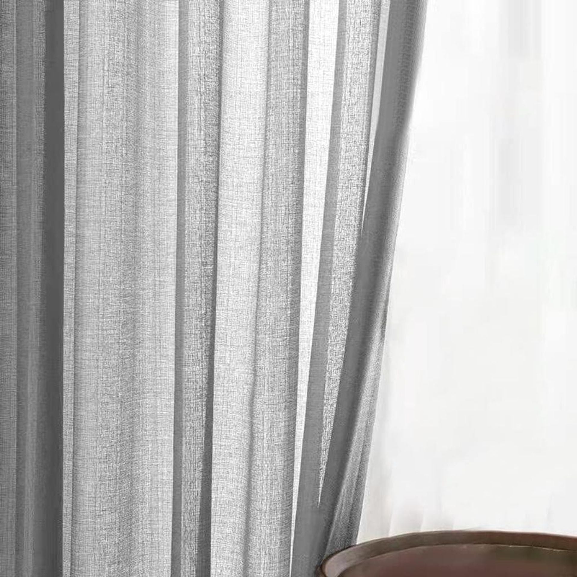 Tenda semicoprente in canapone 8 anelli