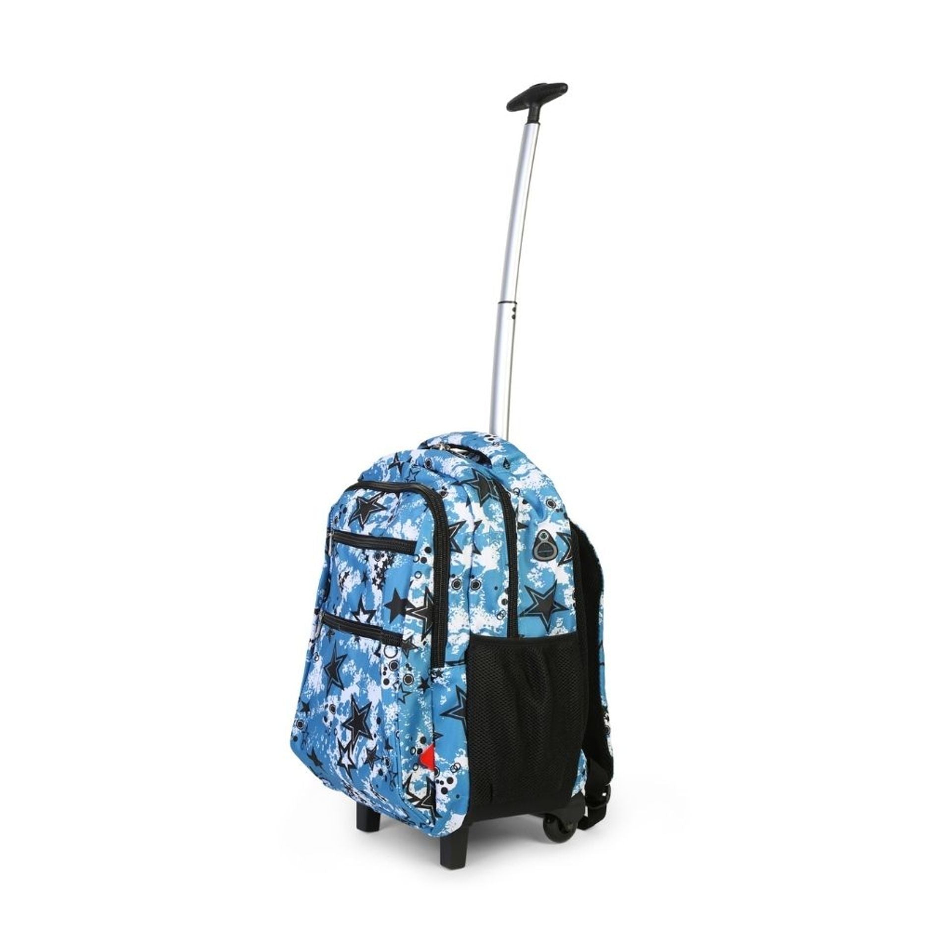 Zaino trolley scuola - bambini e ragazzi - 2 in 1 - spallacci uso zaino - fantasia stelle